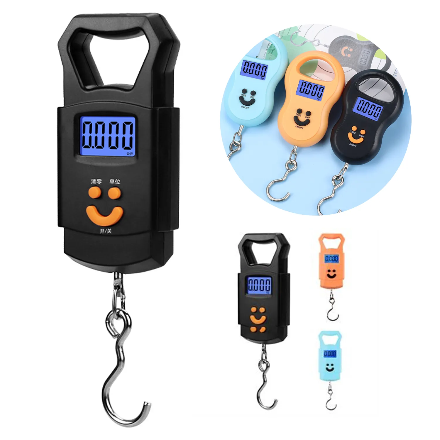 Travel Portable Handheld Hanging Scale With Hook 4
