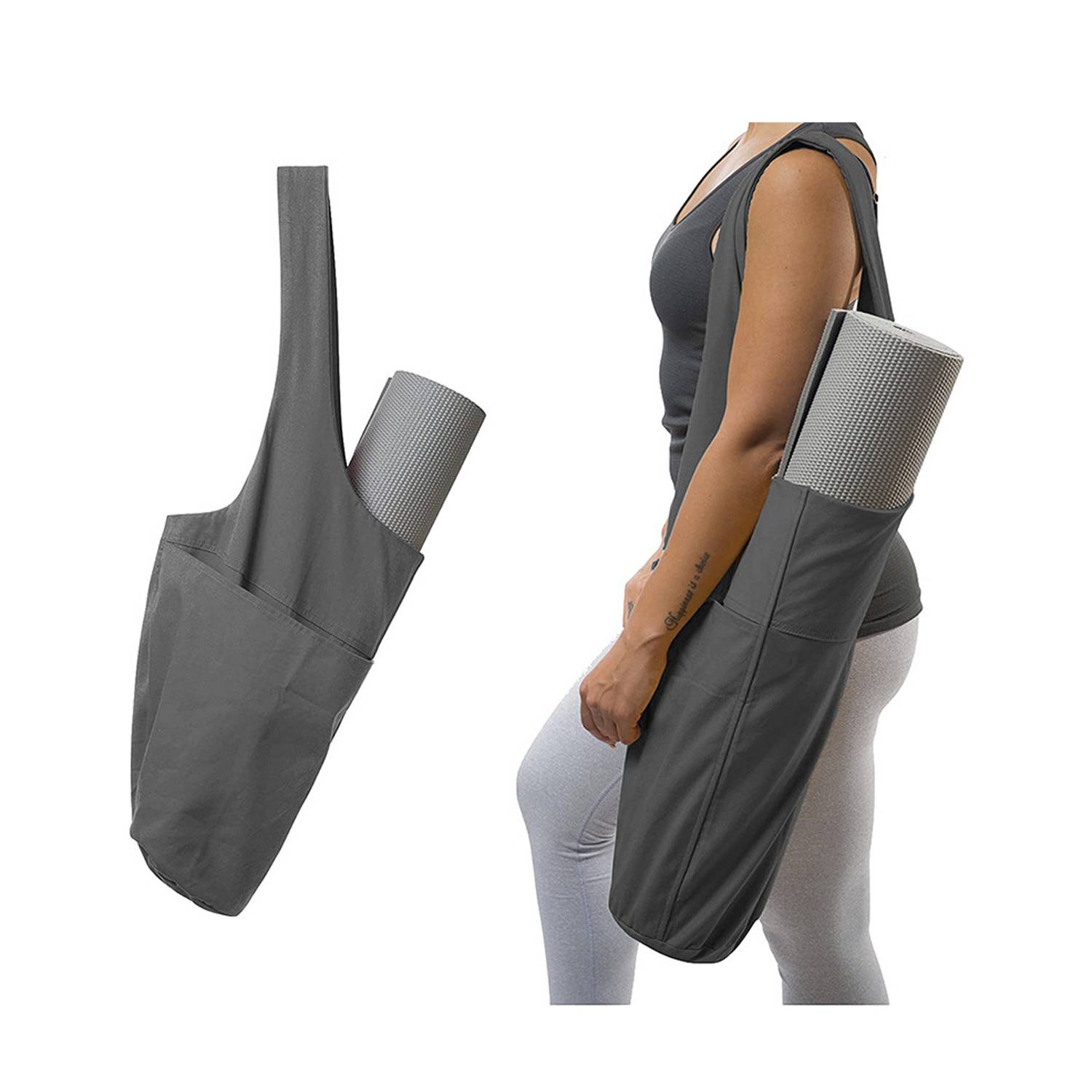 Large Capacity Single Shoulder Diagonal Yoga Mat Storage Bag 4