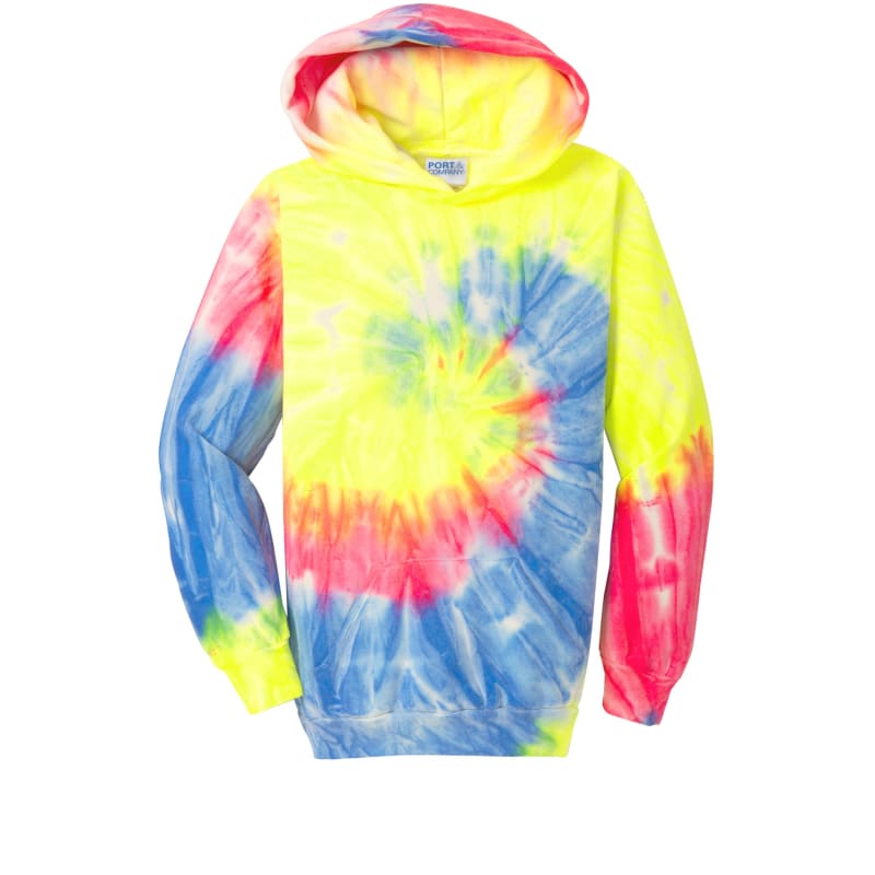 Port & Company Youth Tie-Dye Pullover Hooded Sweatshirt. 16