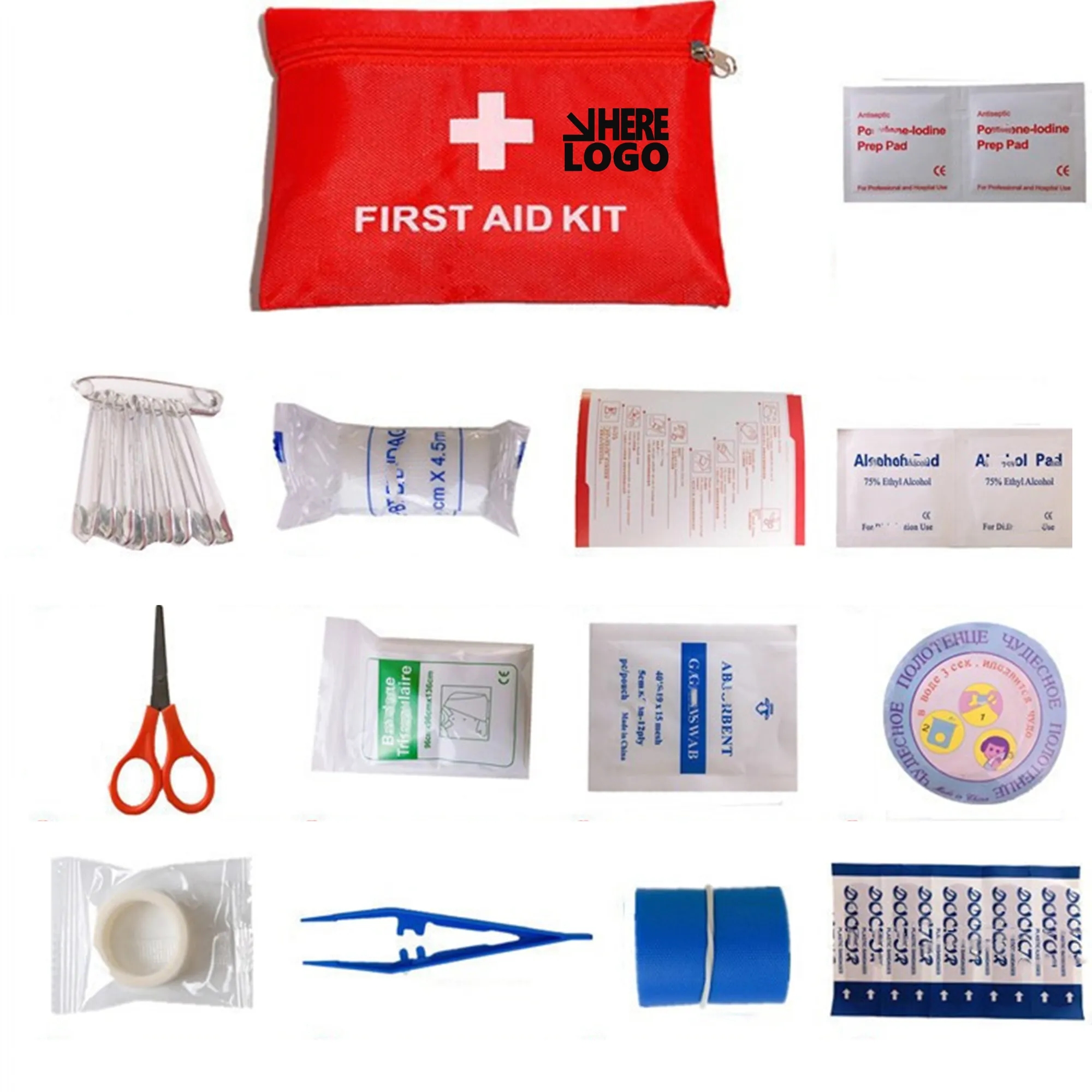 14pcs Personal First Aid Kit Sets