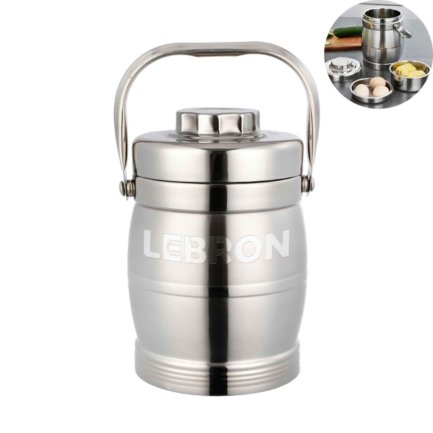 Triple-Layer Stainless Steel Insulated Thermal Lunch Box