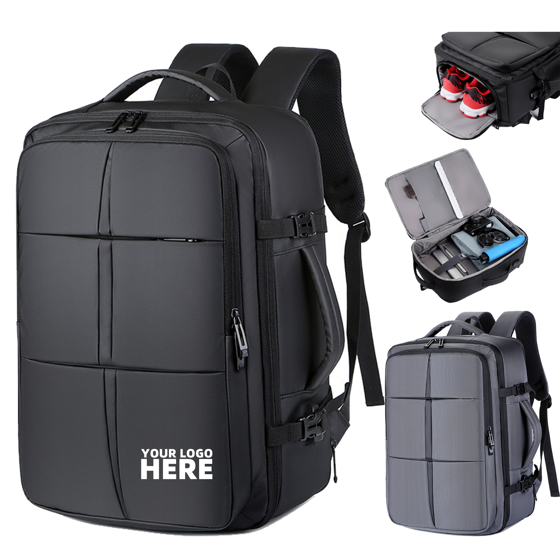 Expandable Multifunctional Large Travel Bag Backpack 1