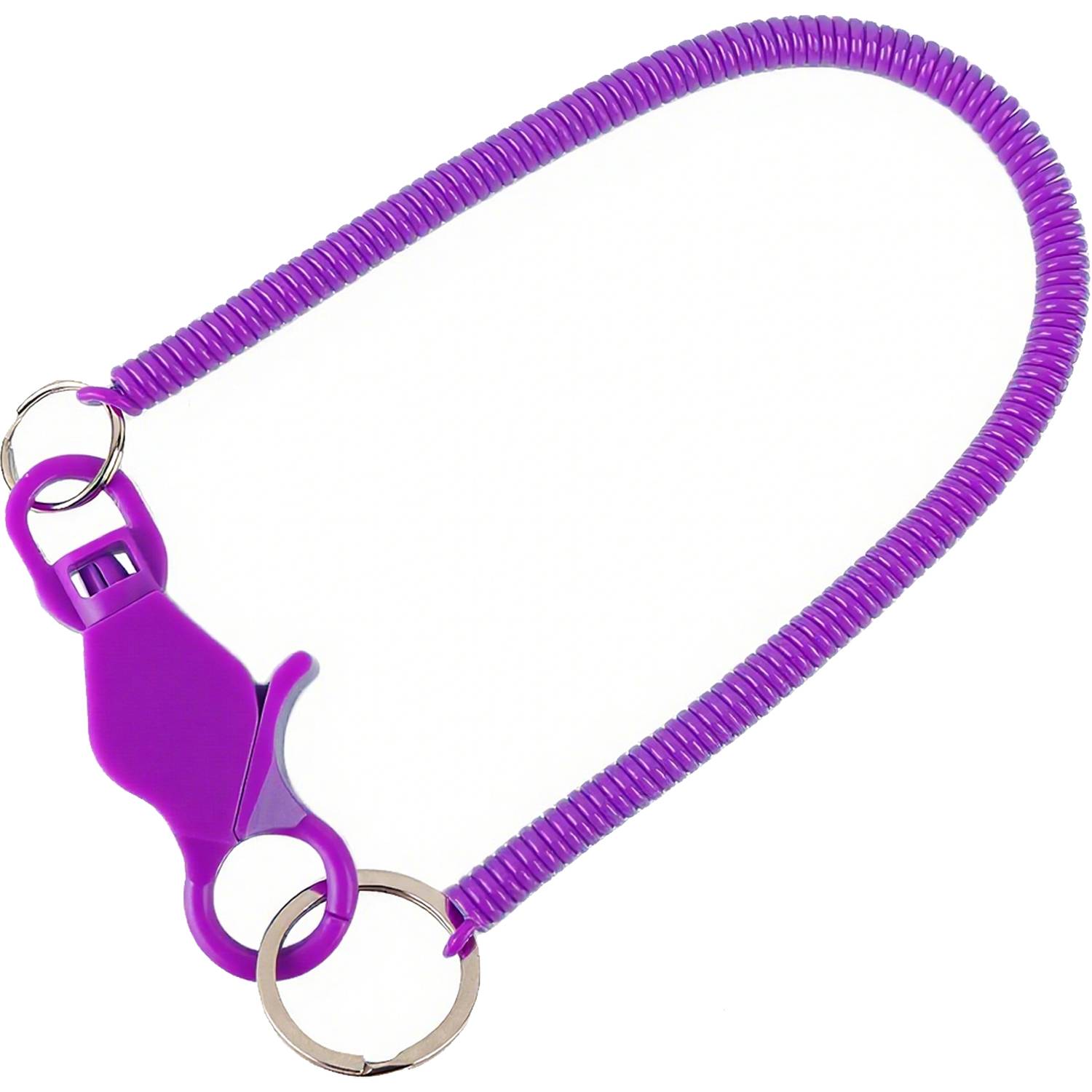 Plastic Spring Rope Coiled Keychain 9