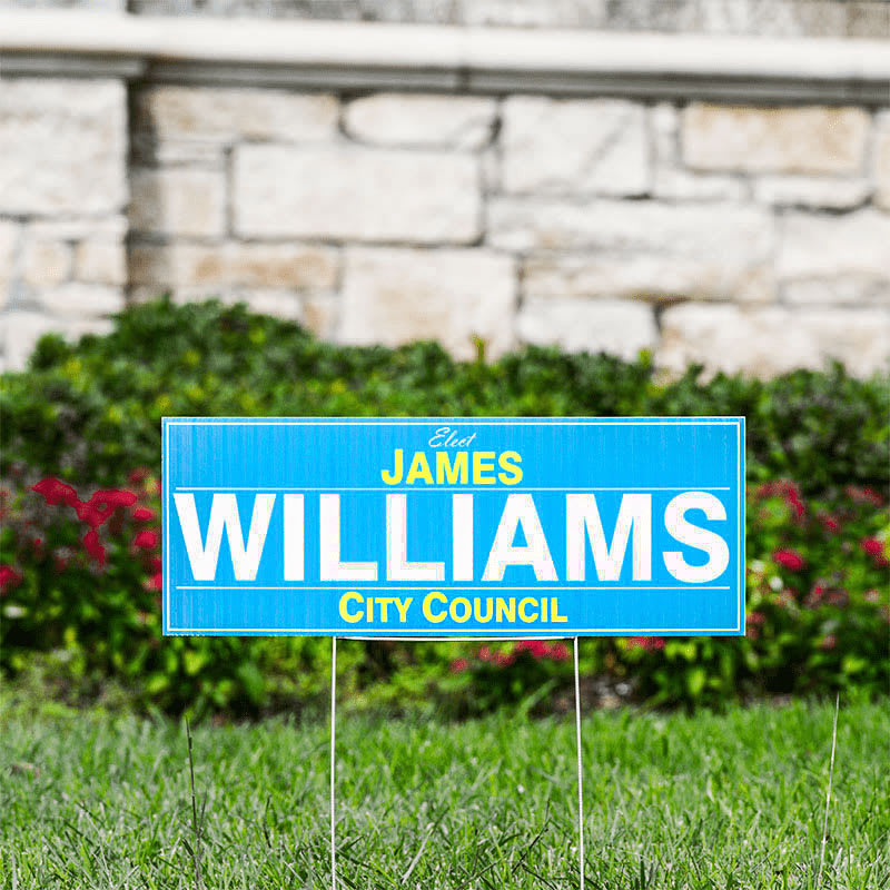 Custom 9" X 24" Yard Signs 7