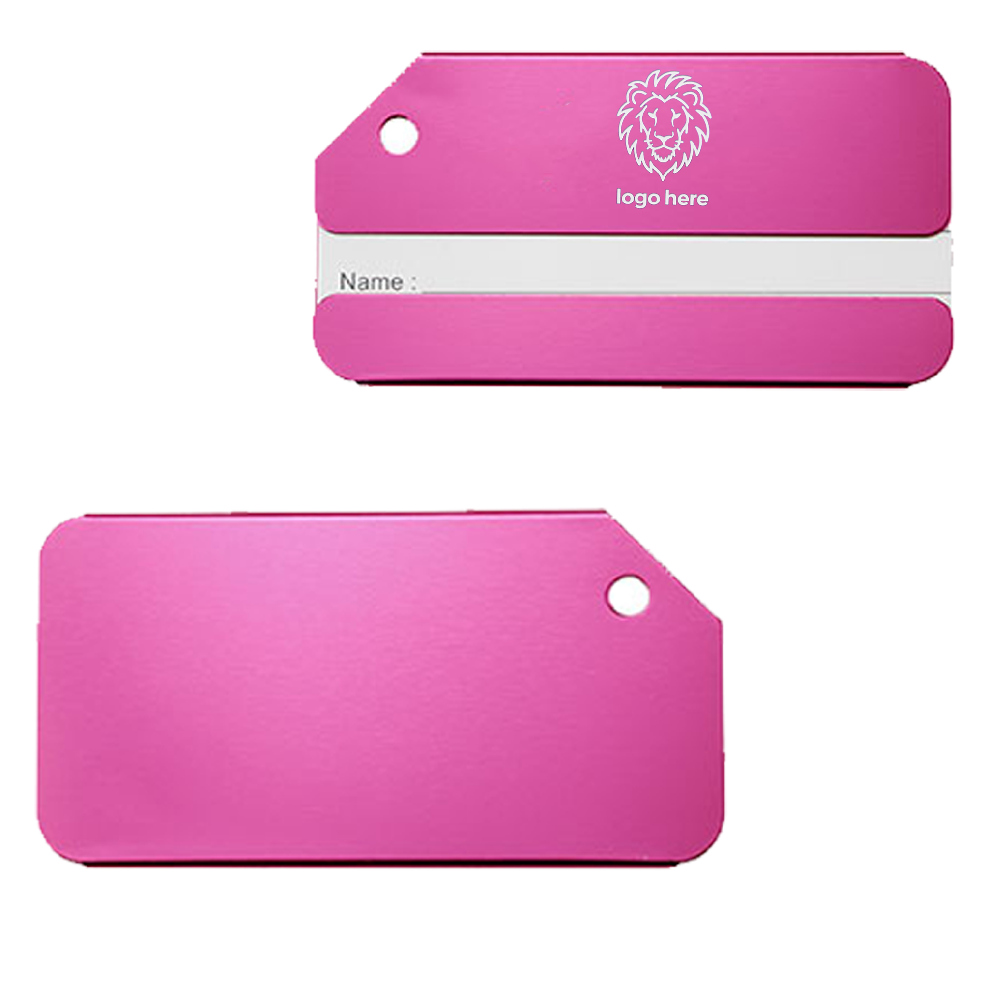 Premium Luggage Identifier Tag Steel Loop 8