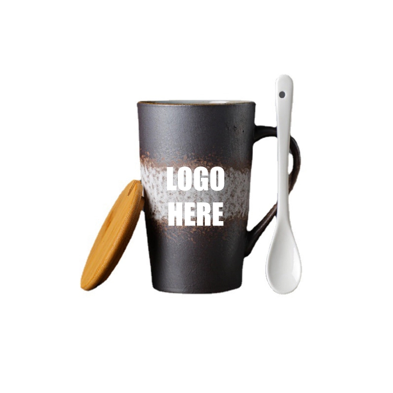 Custom 14 Oz Frosted Ceramic Coffee Mug 7