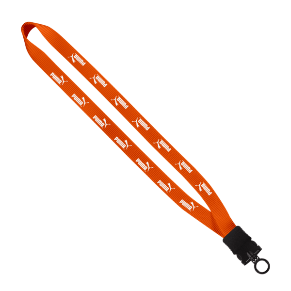 3/4" Smooth Nylon Lanyard with Snap-Buckle Release & O-Ring 13