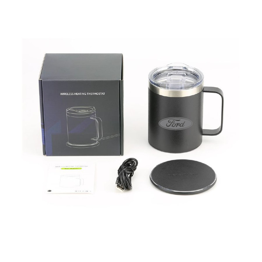 Stainless Steel Smart Mug Warmer with Wireless Phone Charger 19