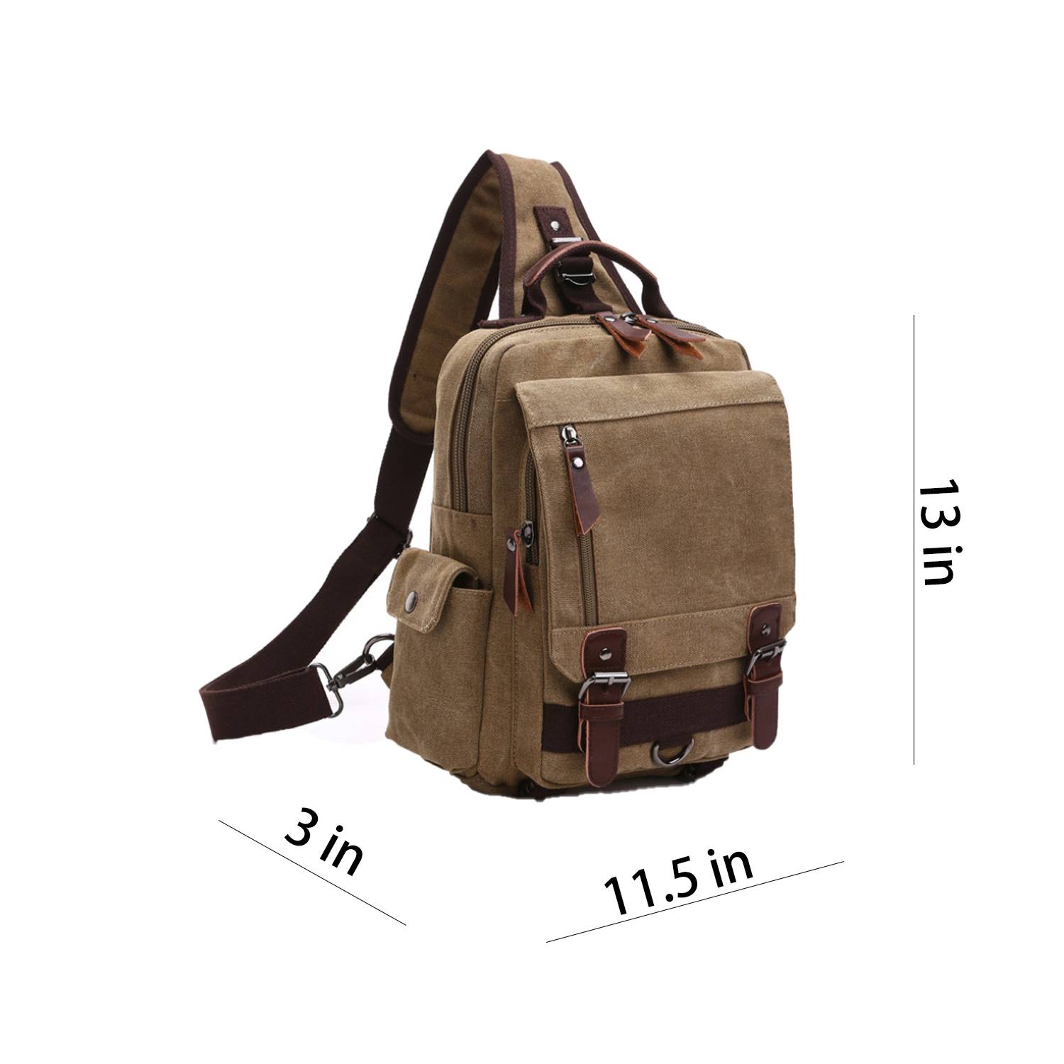 Canvas Shoulder Backpack 8