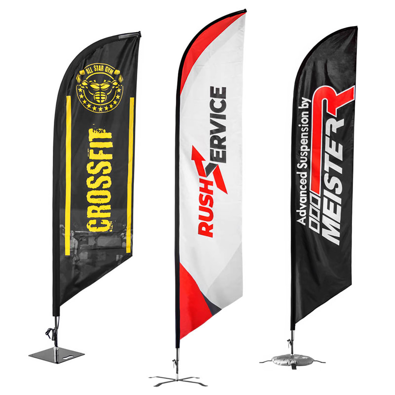 Custom 14' X 3' Large Feather Flags 17