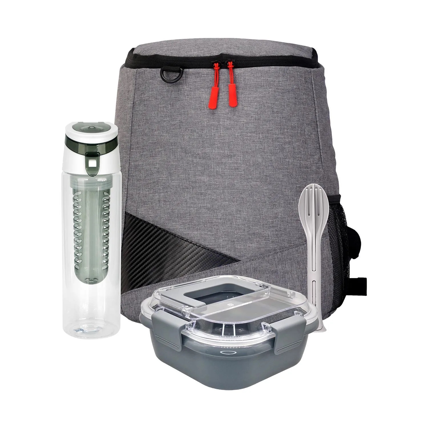 Trendy Lunch Box & Utensil Backpack Set 10