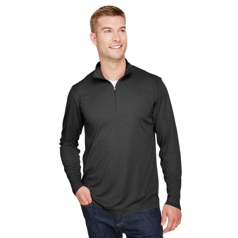 Team 365 Men's Zone Sonic Heather Performance Quarter-Zip 10