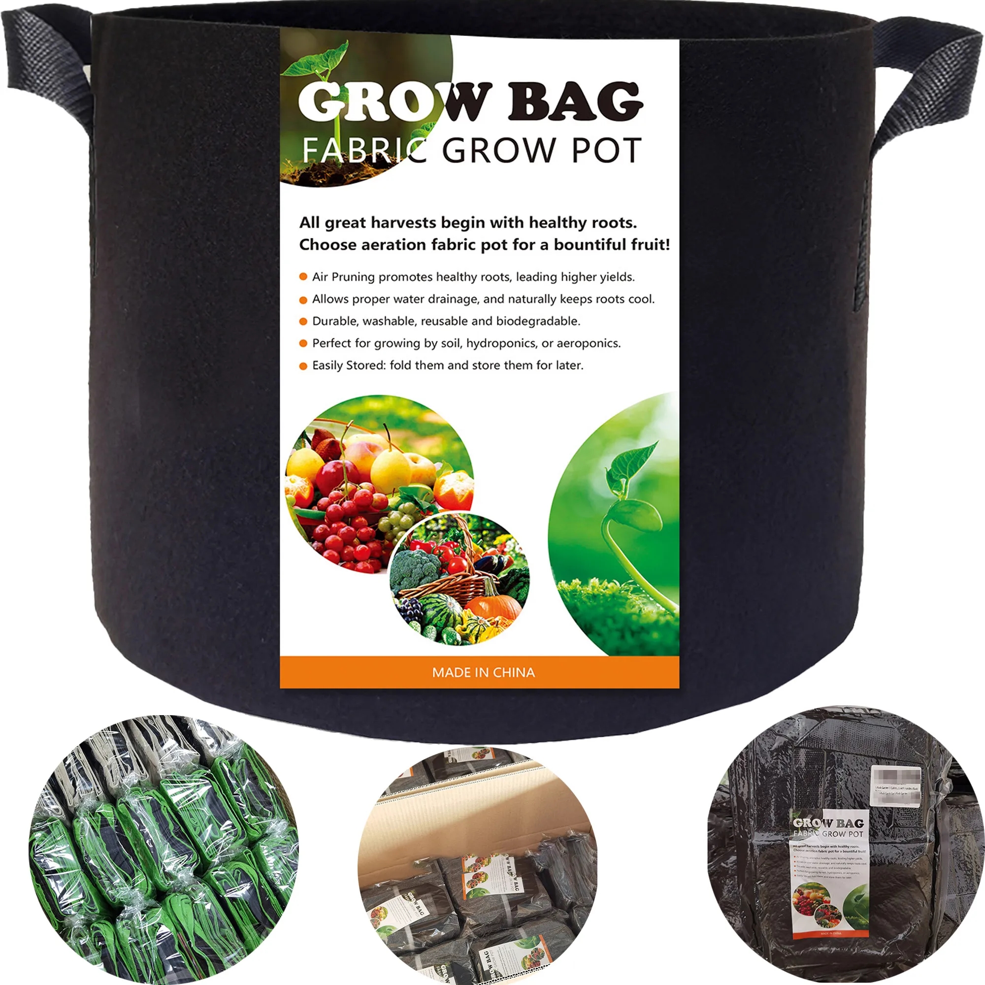 Non Woven Thickened  Planting Bag Flower Pot 5