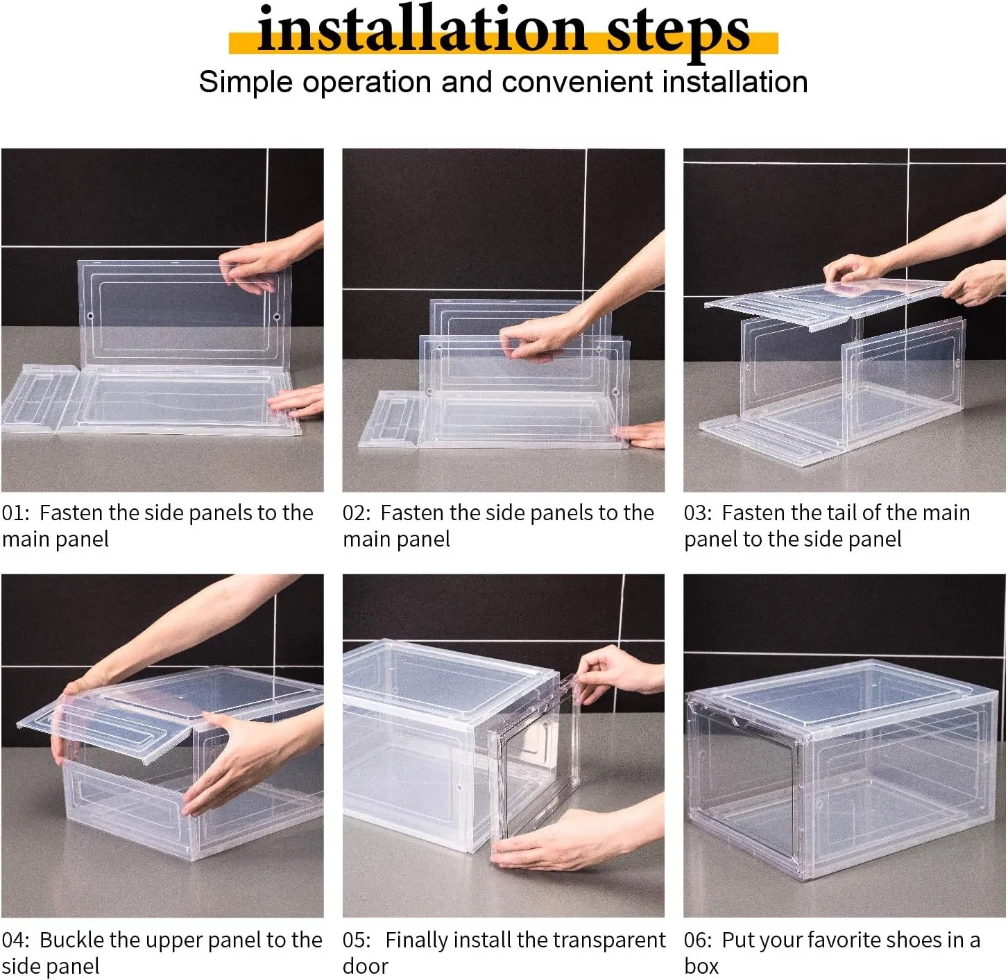 Clear Shoe Box 3