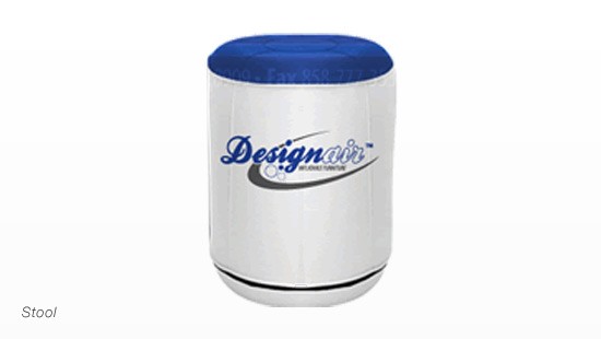 Design-Air™ Stool Clear Inflatable Only air blown stool 1