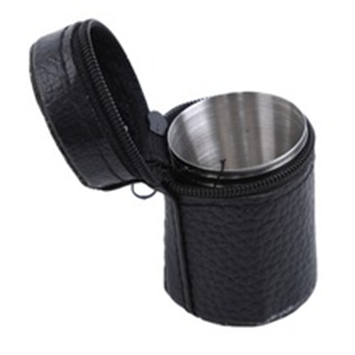 4pcs 1Oz Stainless Steel Shot Cups w/ Leather Case 8
