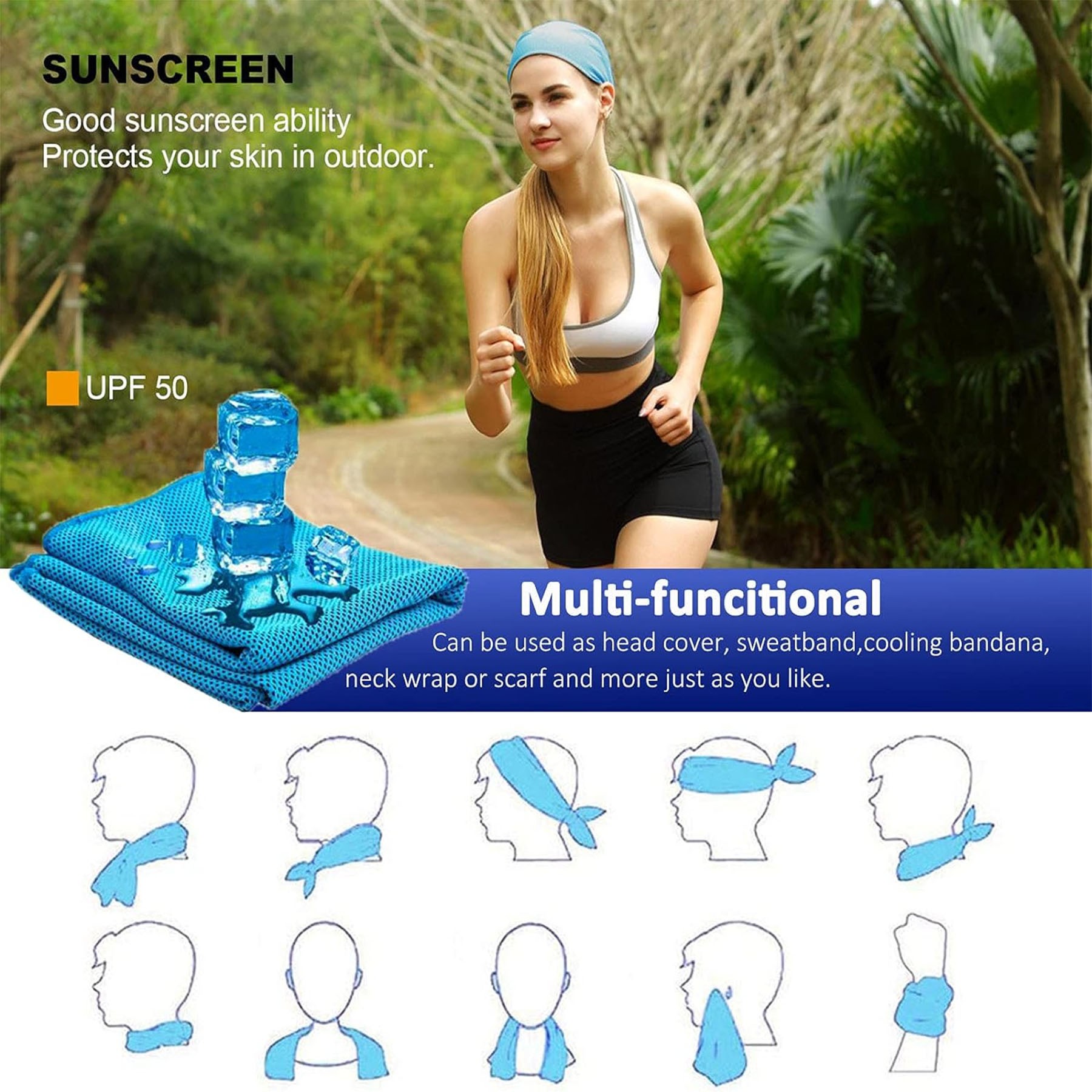 Mountaineering Bag Cold Sports Towel Ice Towel 2