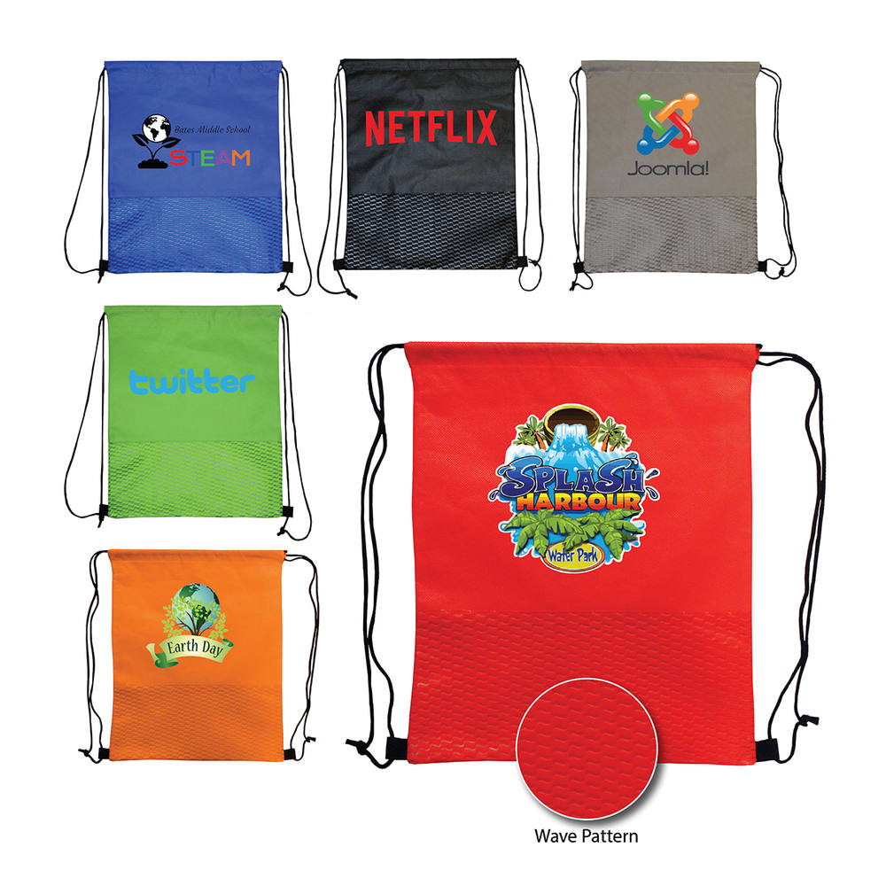 Wave NW Drawstring Backpack 11