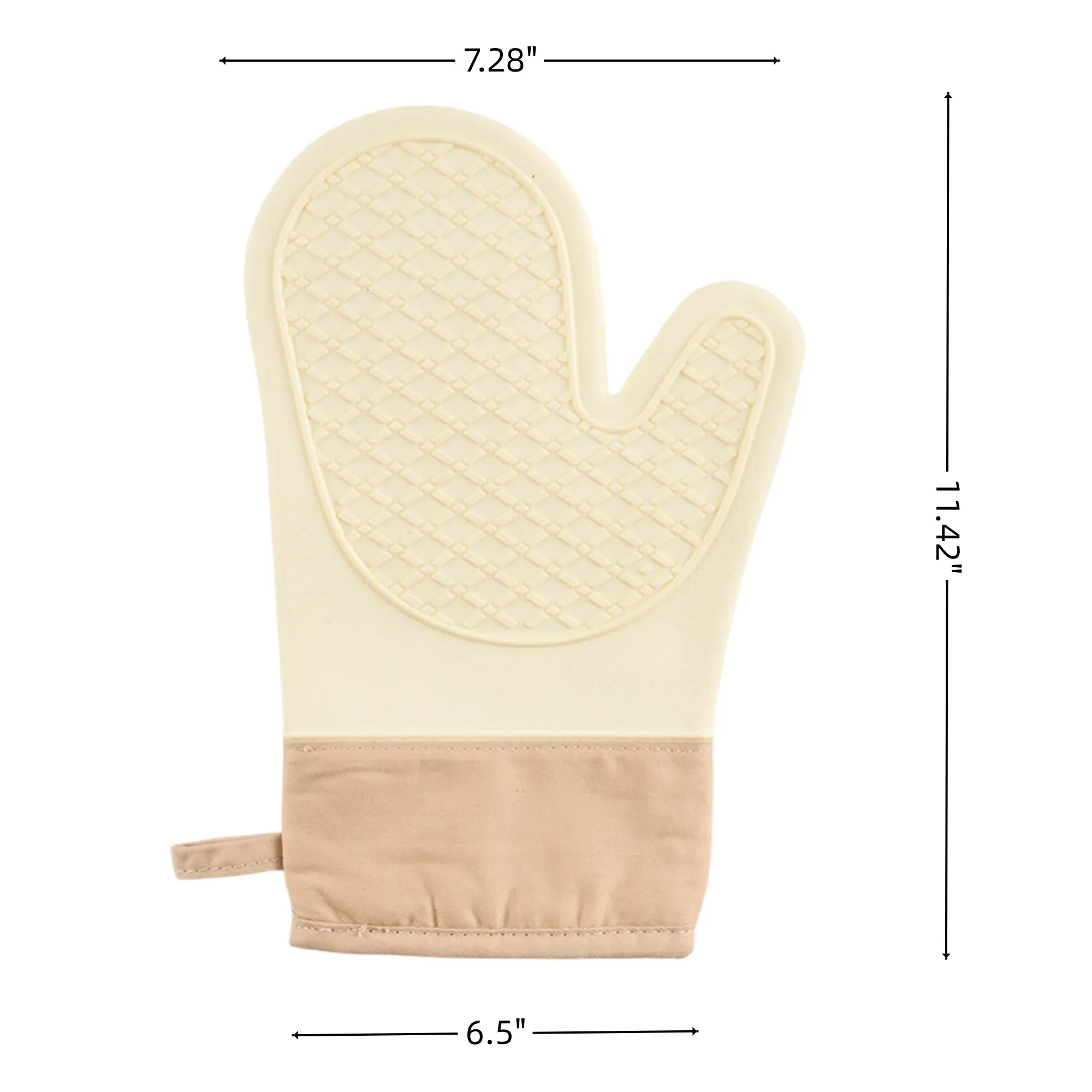Silicone Heat Insulated Oven Mitts Gloves For Kitchen Baking 5