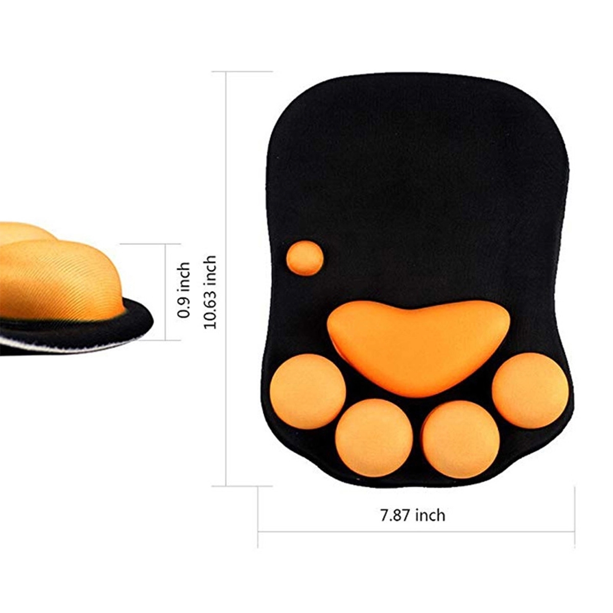 3D Cat Paw Mouse Pad with Silicone Wrist Support Cushion 4