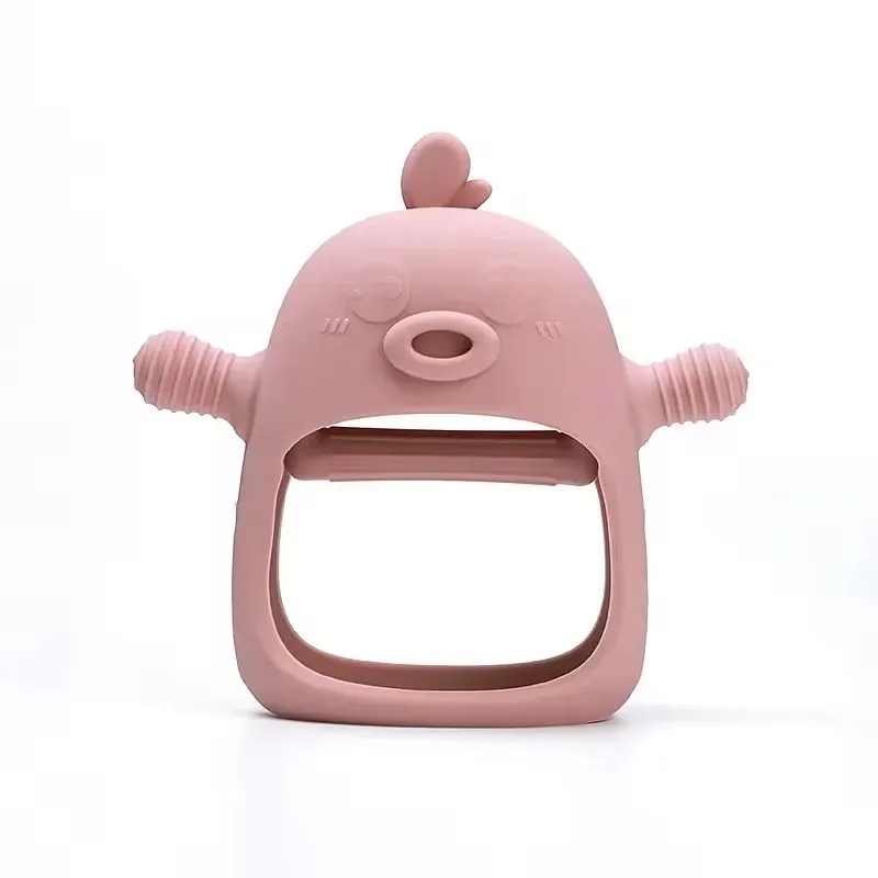 Food Grade Silicone Duckling Baby Teether 7