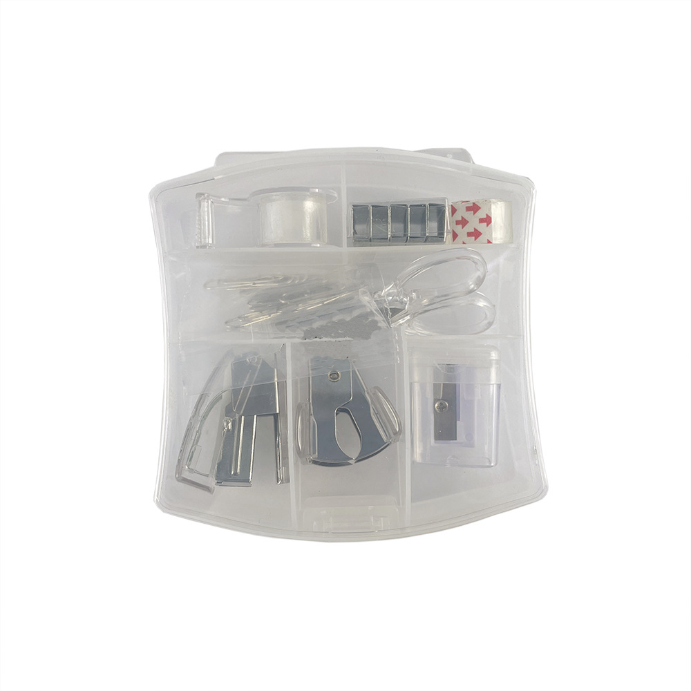 Clear Mini Office Supply Kit Portable Case 13