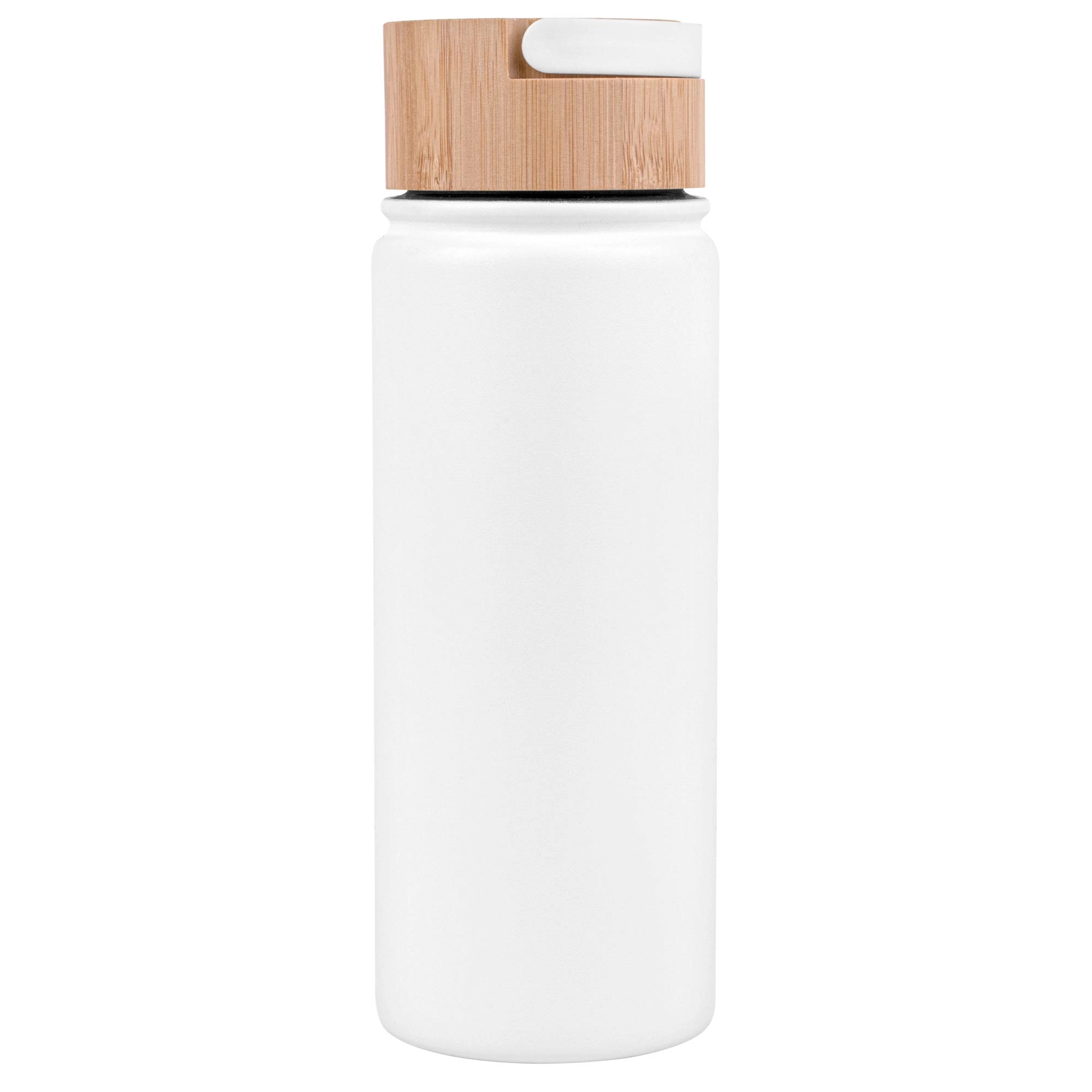 20 oz. Vacuum-Sealed Stainless Water Bottle with Bamboo Lid, custom water bottle with logo imprint 3