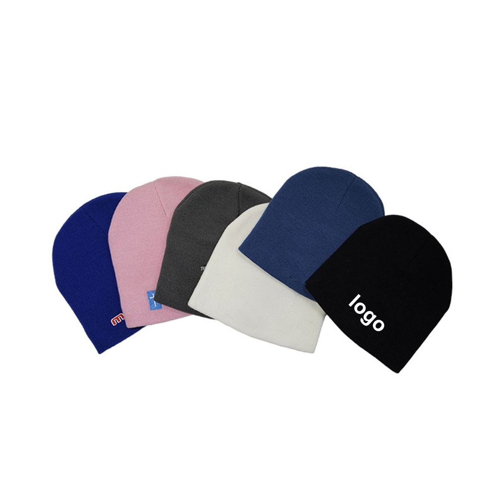 Knit Acrylic Beanie Cap 2
