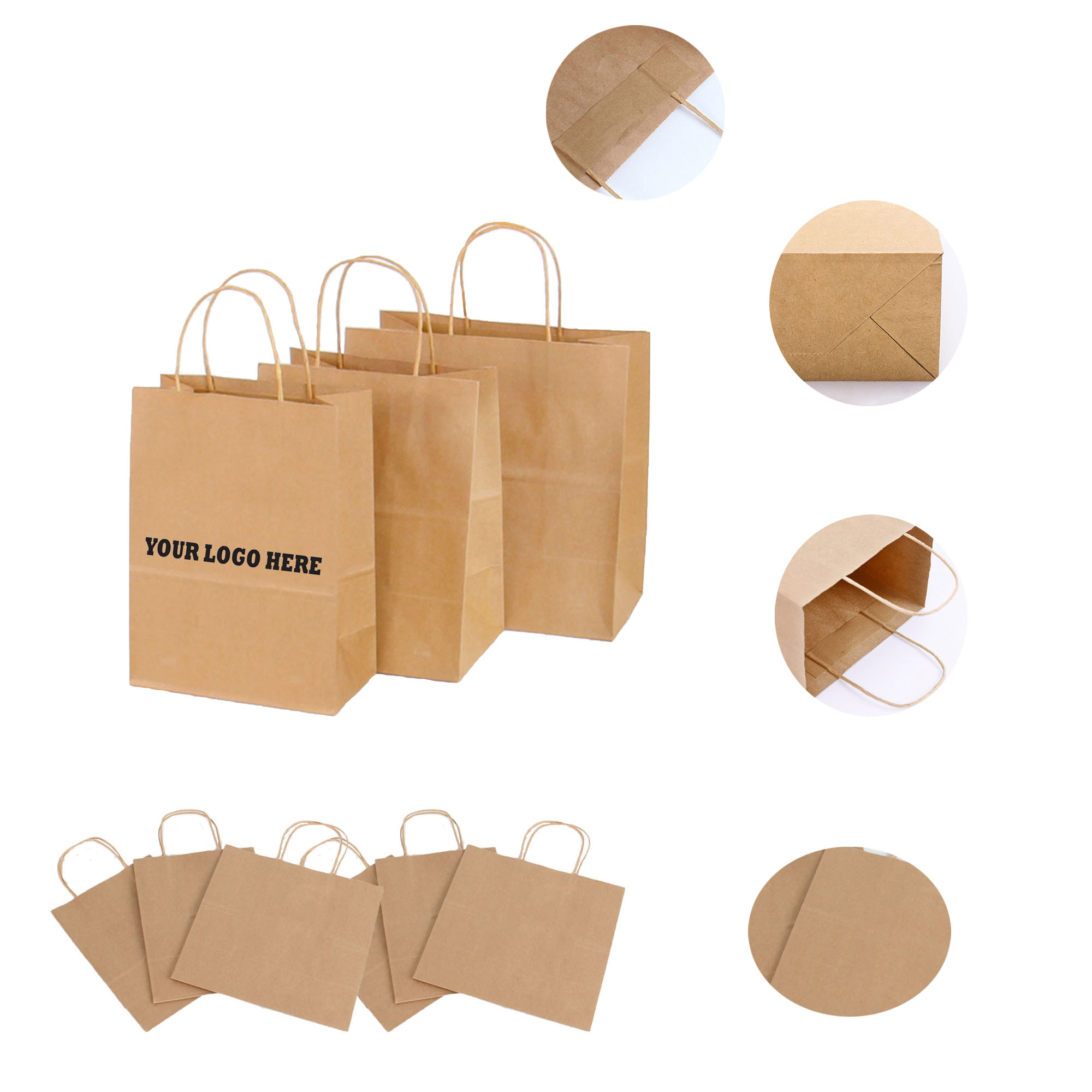 Double-cup Kraft Paper Handbag 2