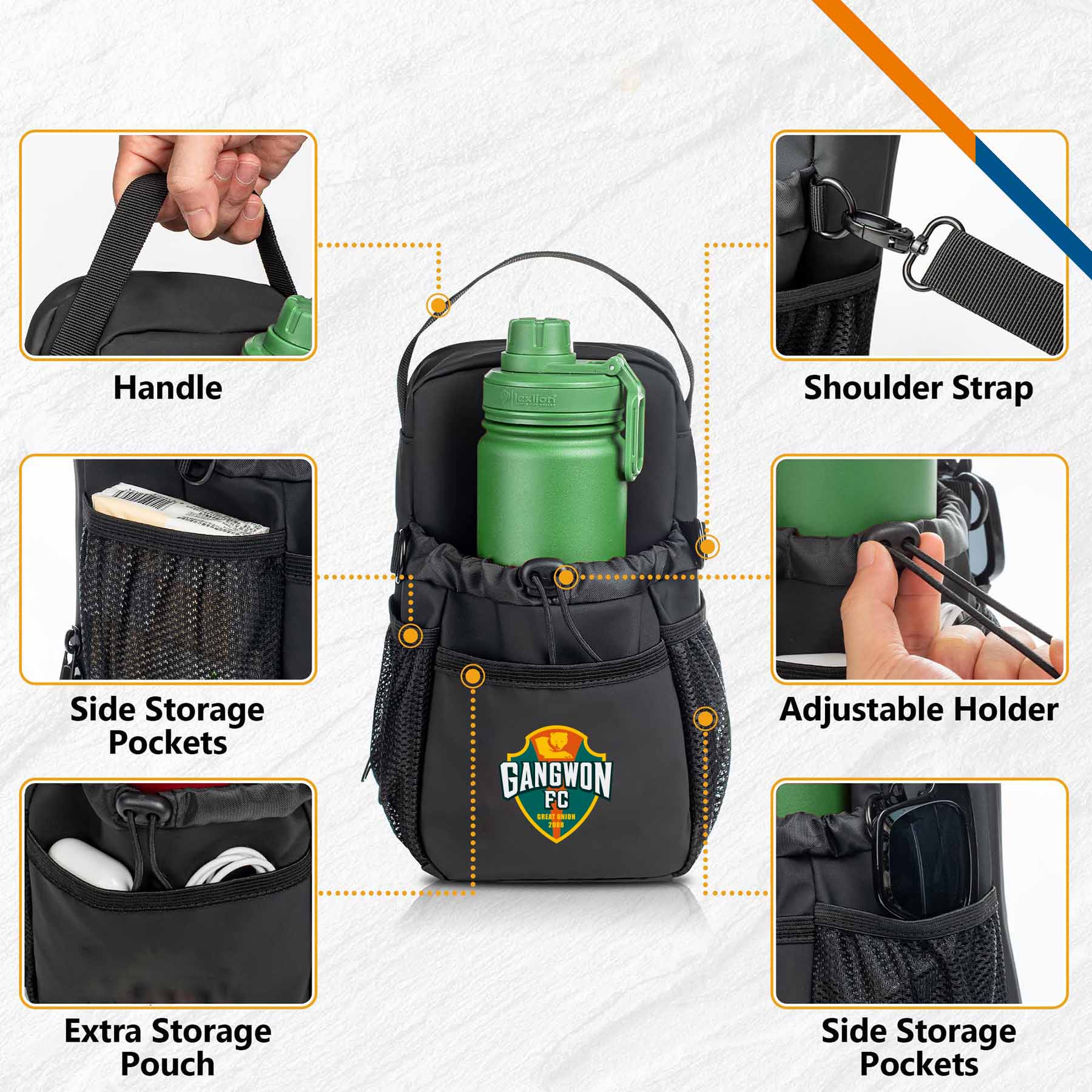 SipPack Magnetic Water Bottle Bag 3