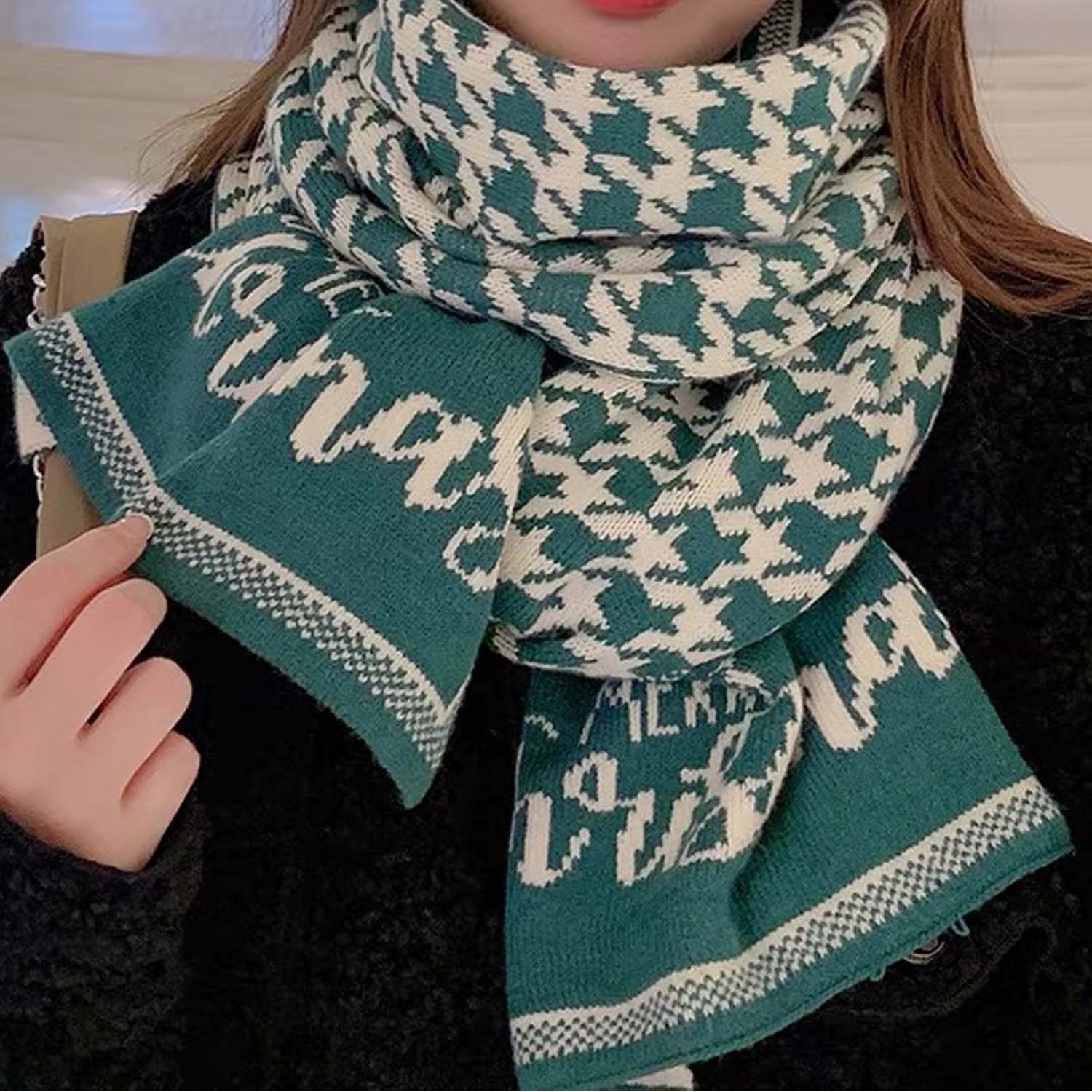 New year winter woolen scarf 3
