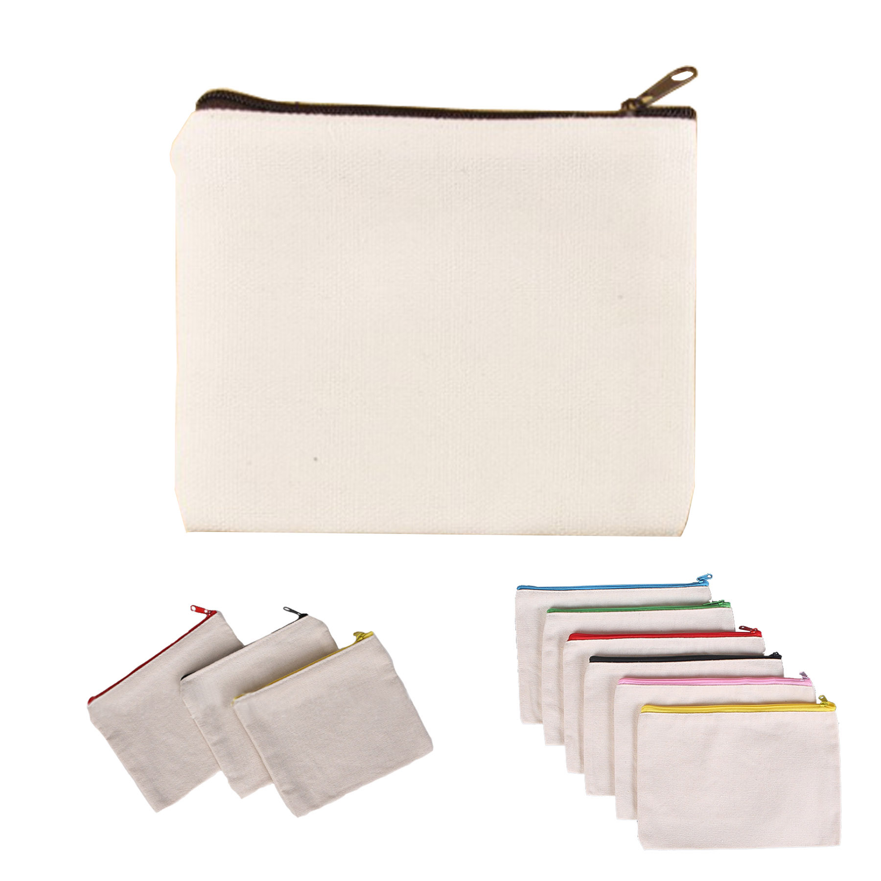 Canvas Zipper Coin Purse 1