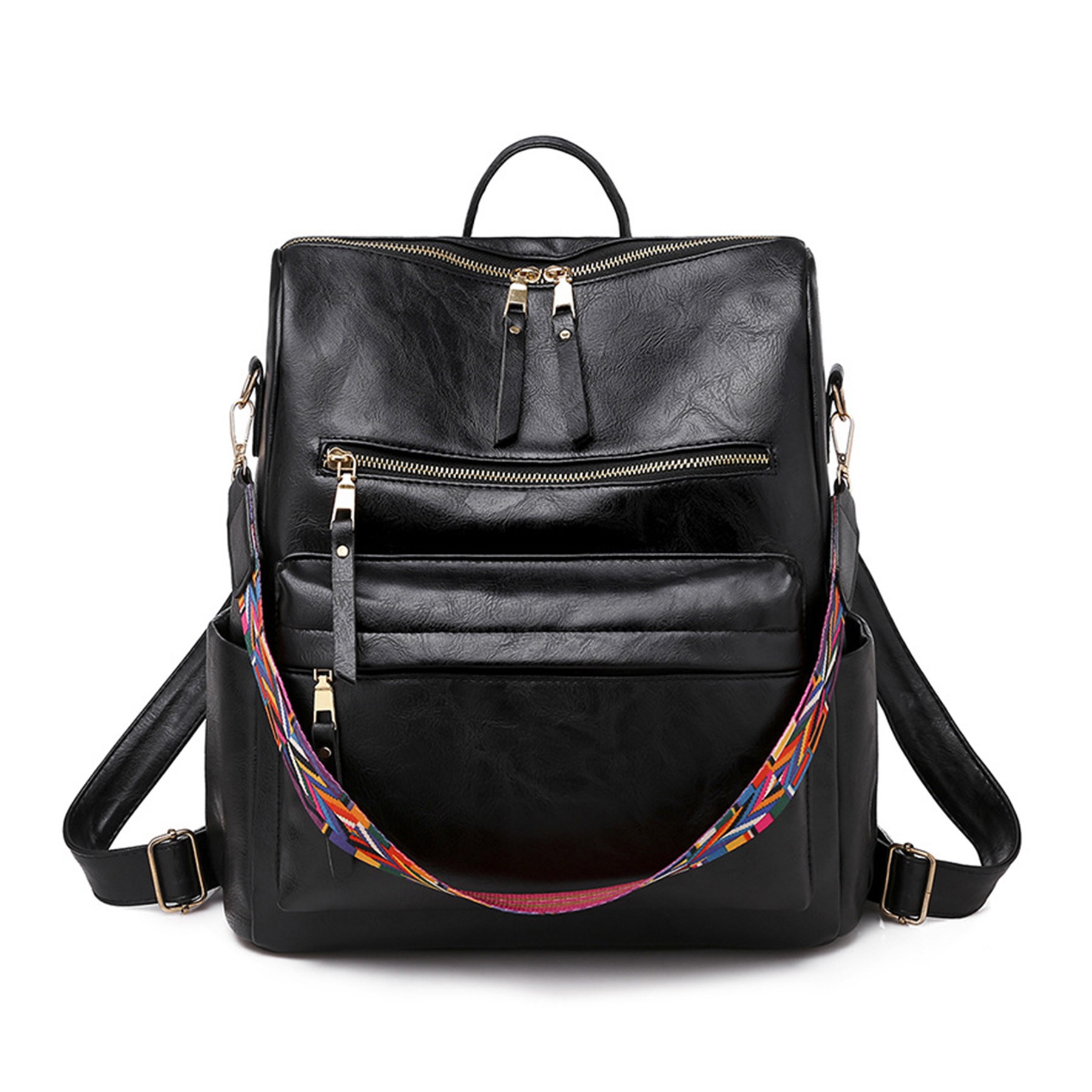 Leather Backpack Purse 3