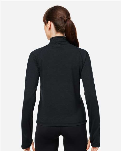 Women's Fairway Marbled Jersey Quarter-Zip Pullover - PDP8023 5