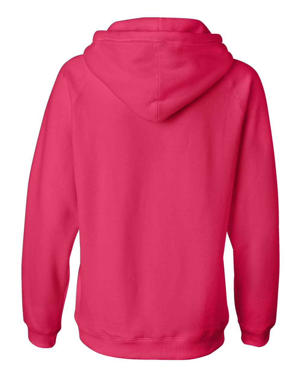 Women's Sueded V-Neck Hooded Sweatshirt - 8836 11
