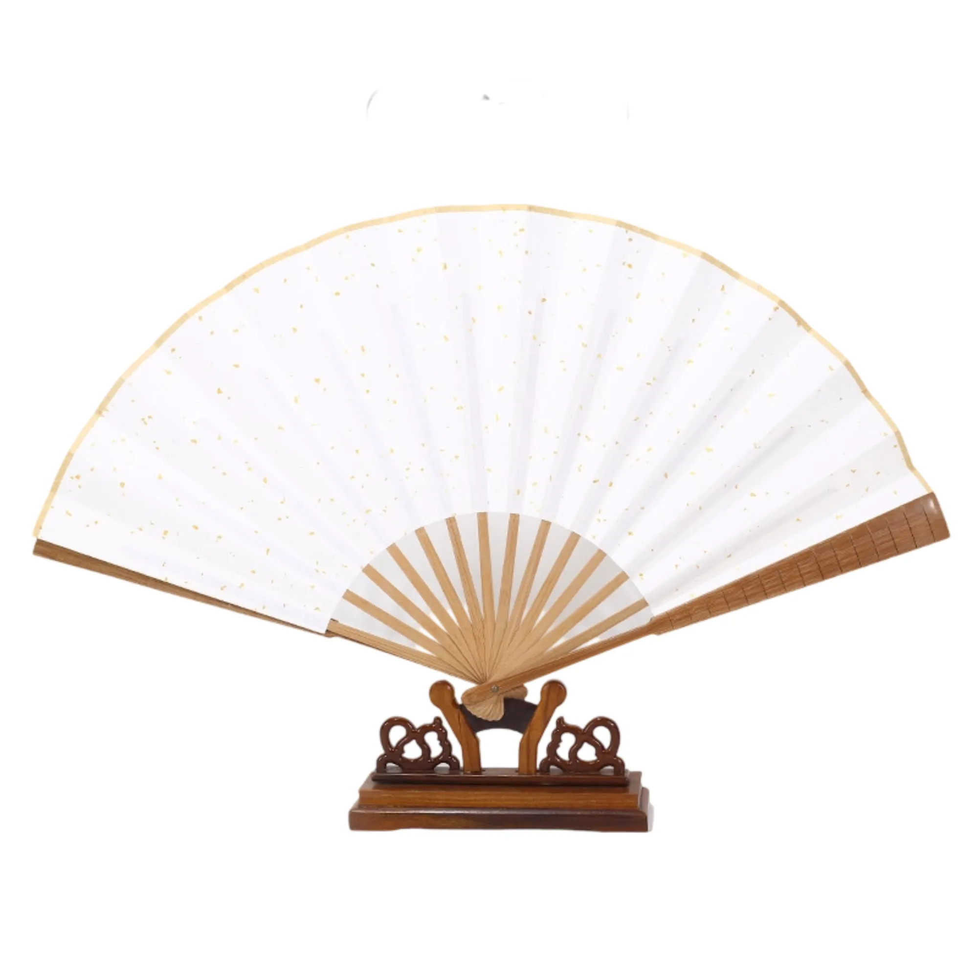 Folding Rice Paper Handheld Fan 2