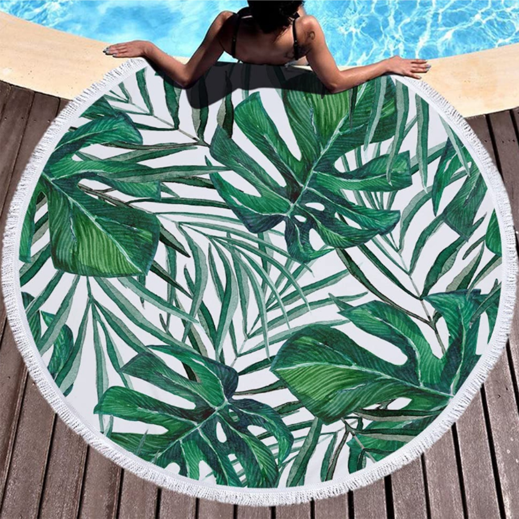 59" Round Microfiber Beach Towel 2