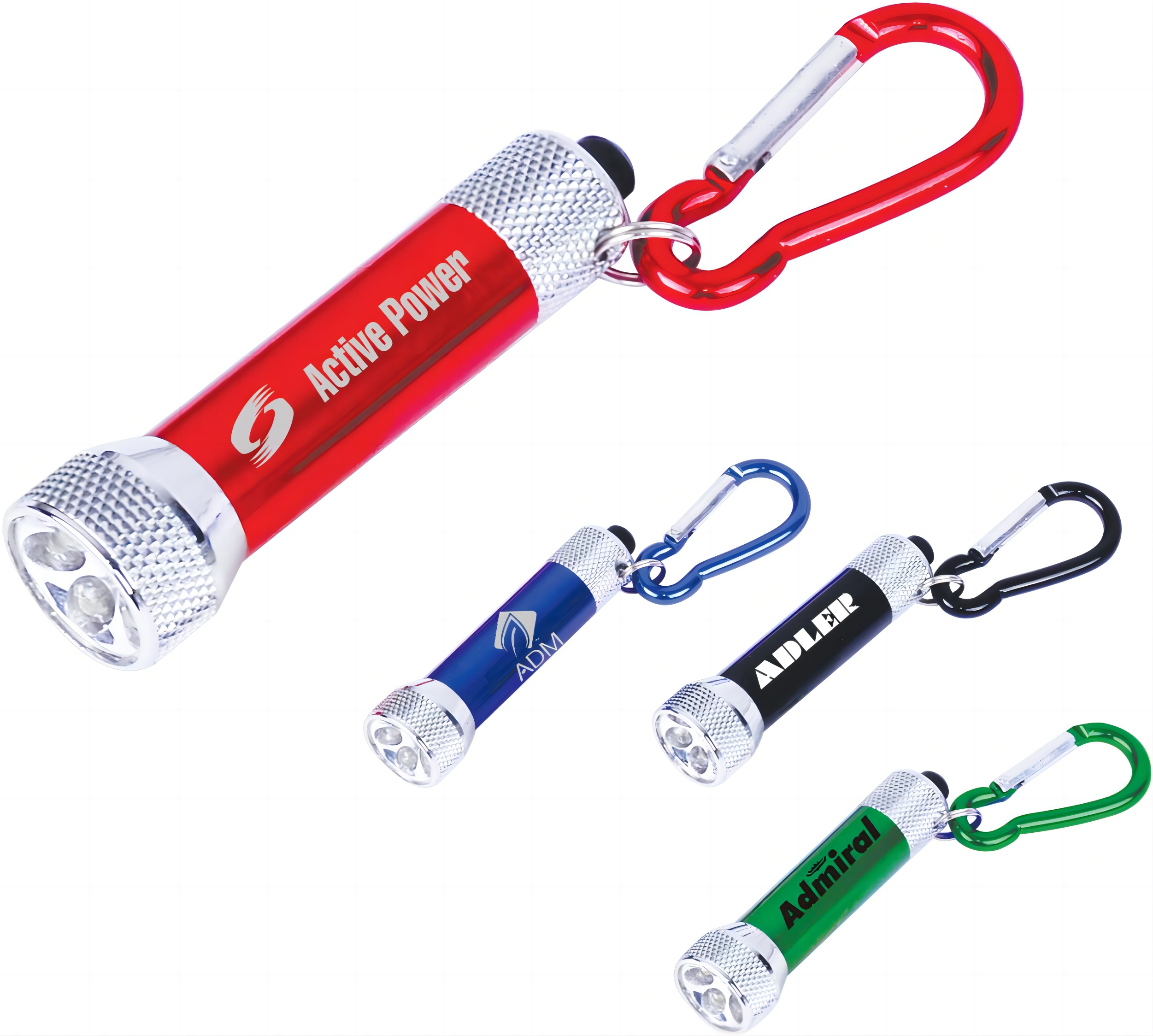 5 LED fashlight with carabiner for easy carrying 2