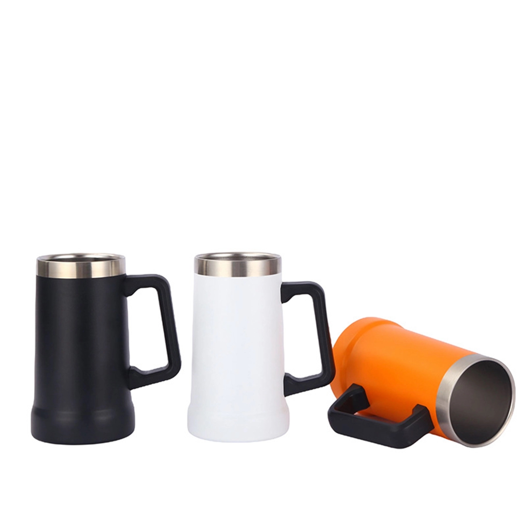 20 Oz Stainless Steel Beer Mug with Handle 36