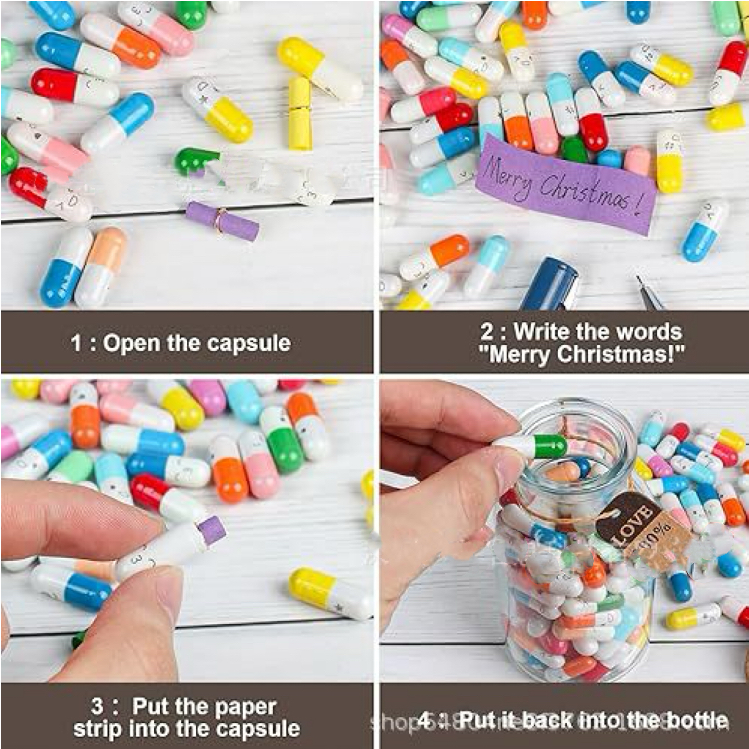 Capsule Letters Message in a Bottle 5