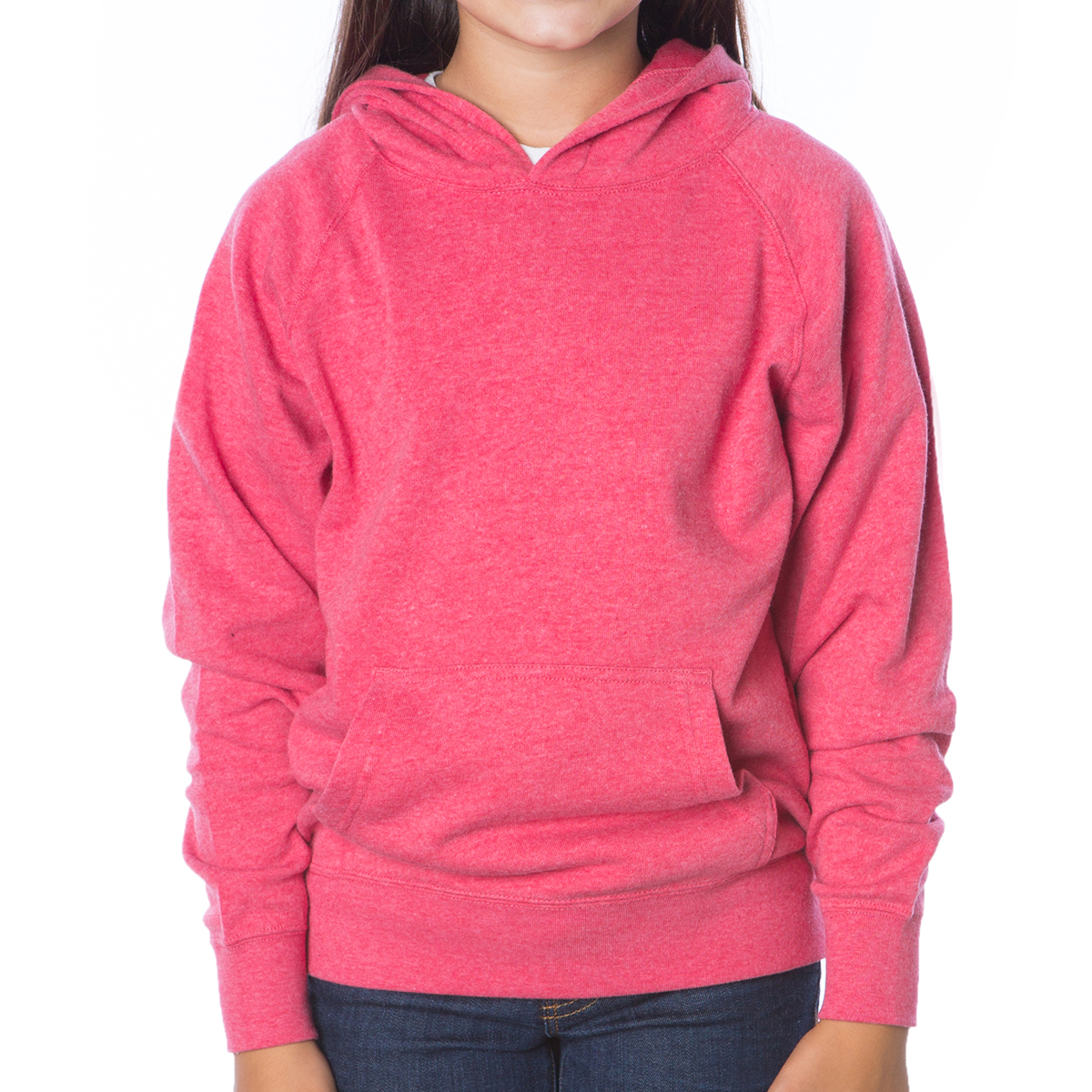 Independent Trading Company Youth Lightweight Special Blend Raglan Hooded Pullover 3