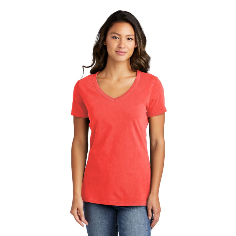 Port & Company Women's Beach Wash Garment-Dyed V-Neck Tee 4