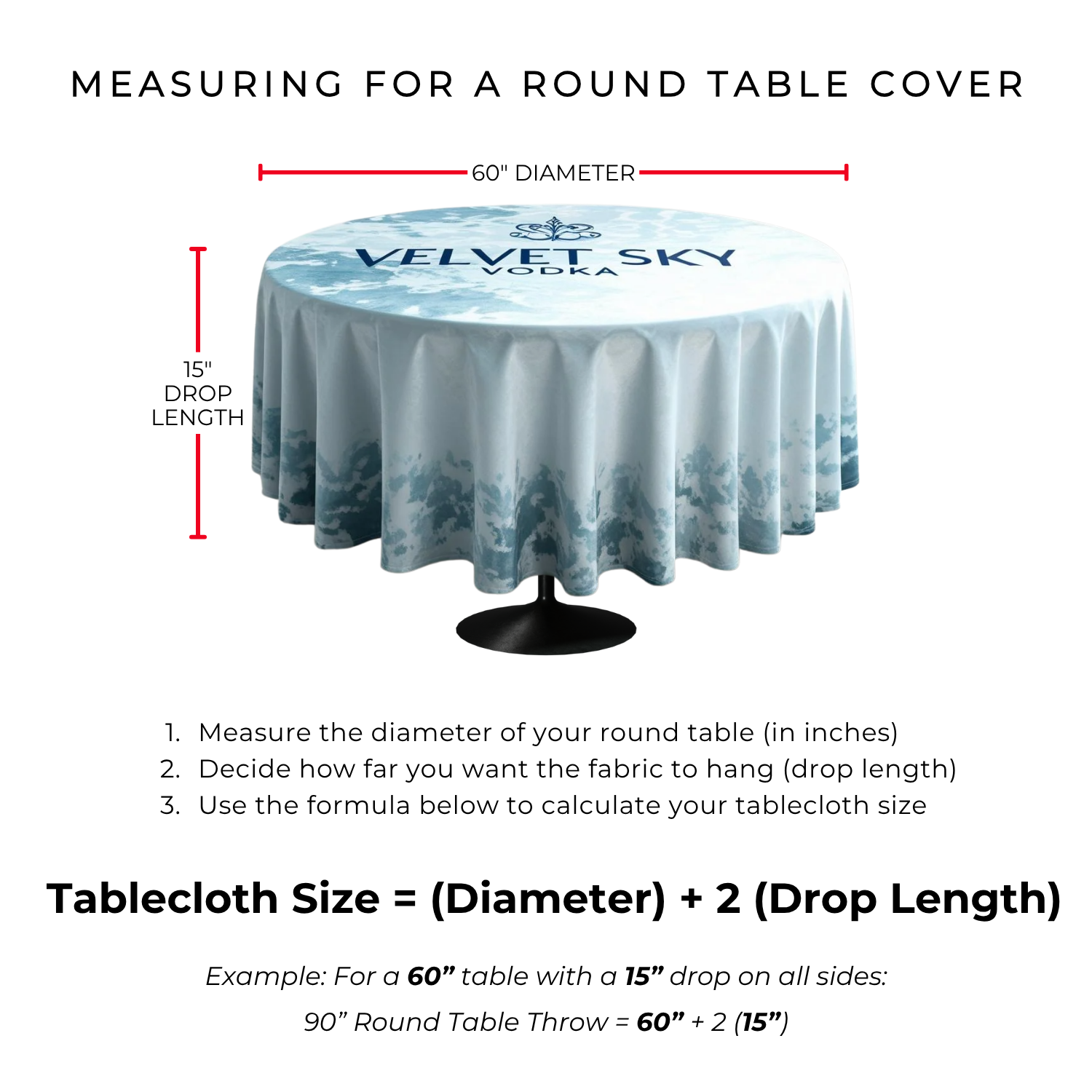 120" Round Premium Table Throw 4