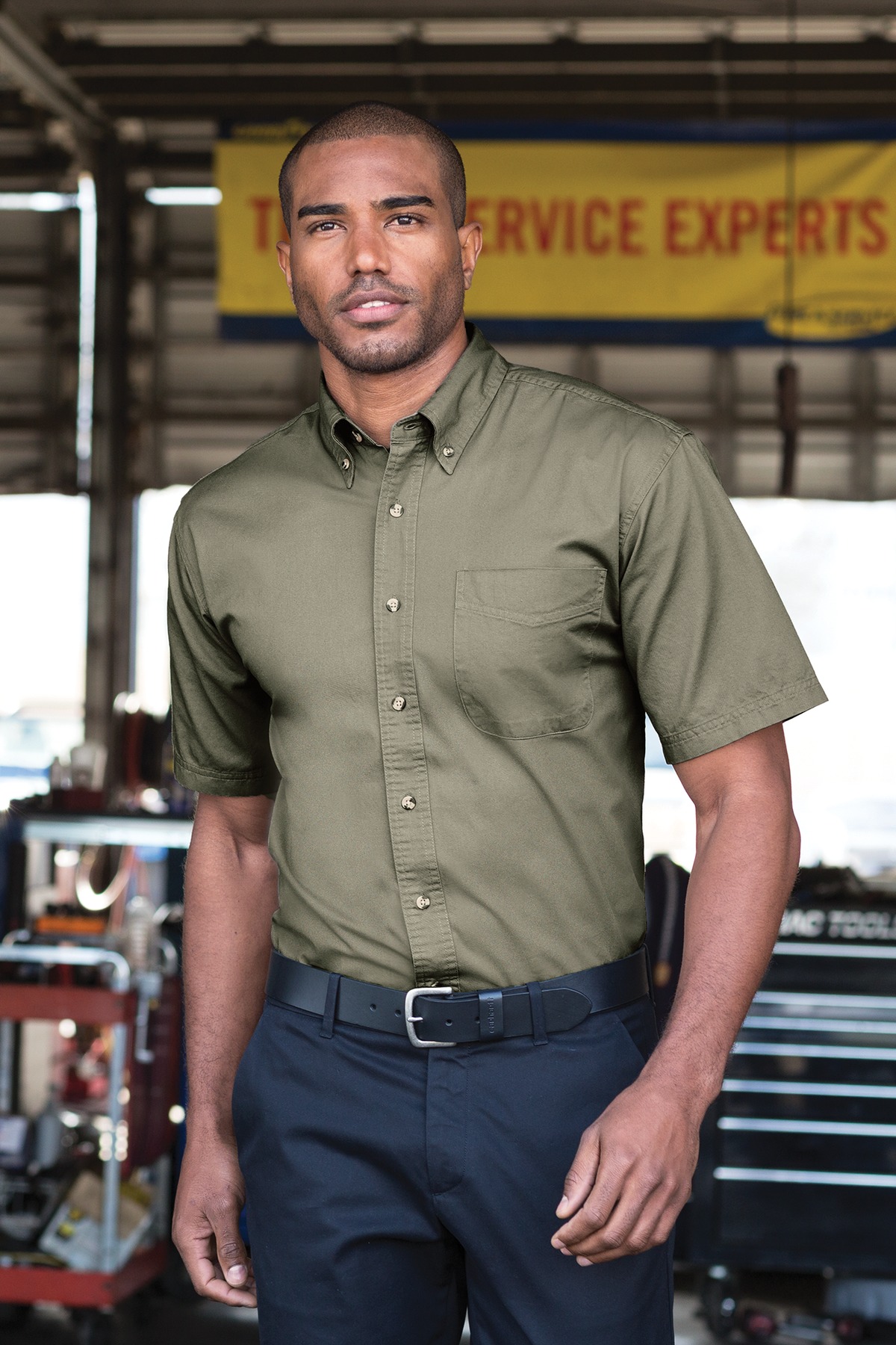 Short Sleeve Twill Shirt