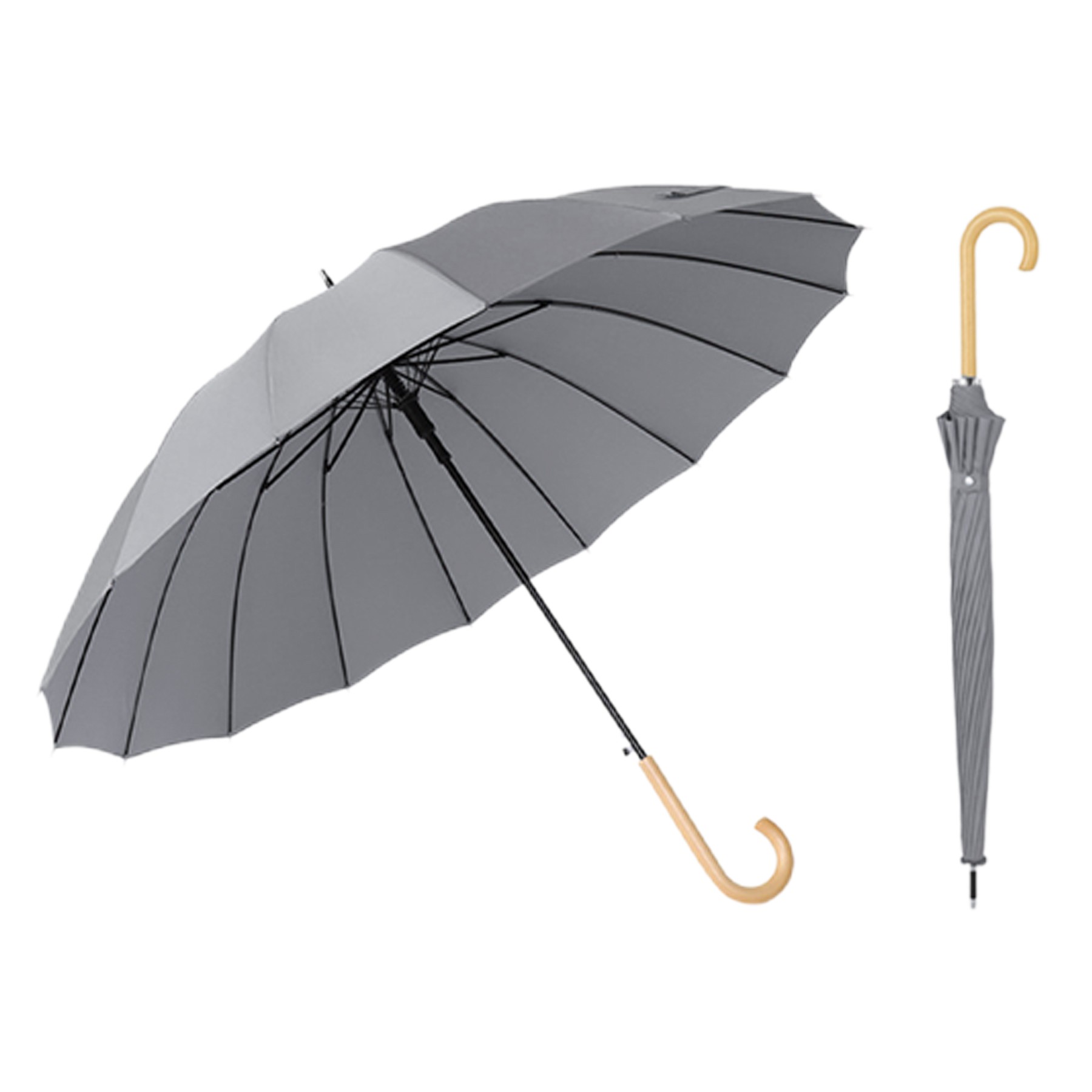 Umbrella With Log Handle 4