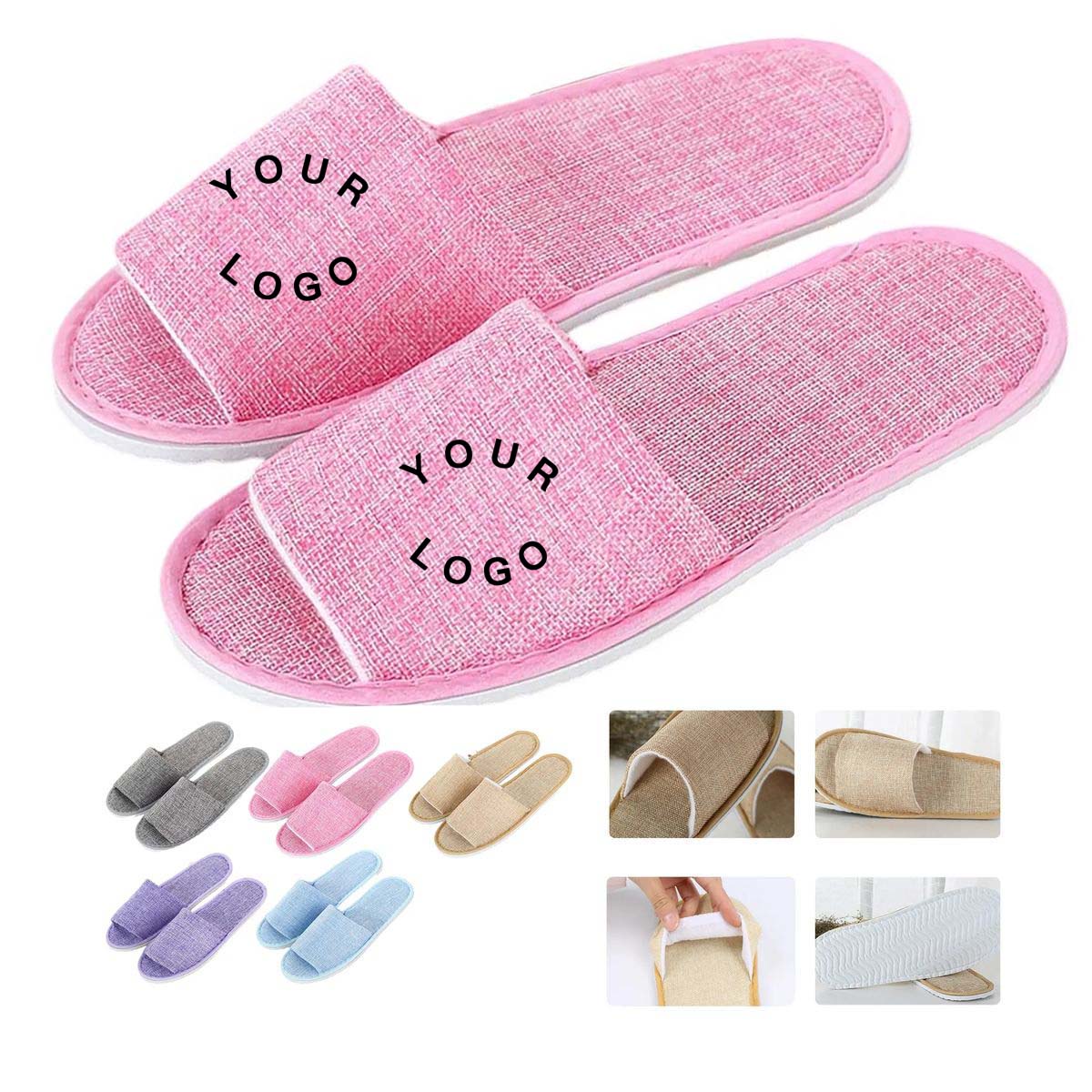Disposable Linen Slippers for Hotels and Resorts 2