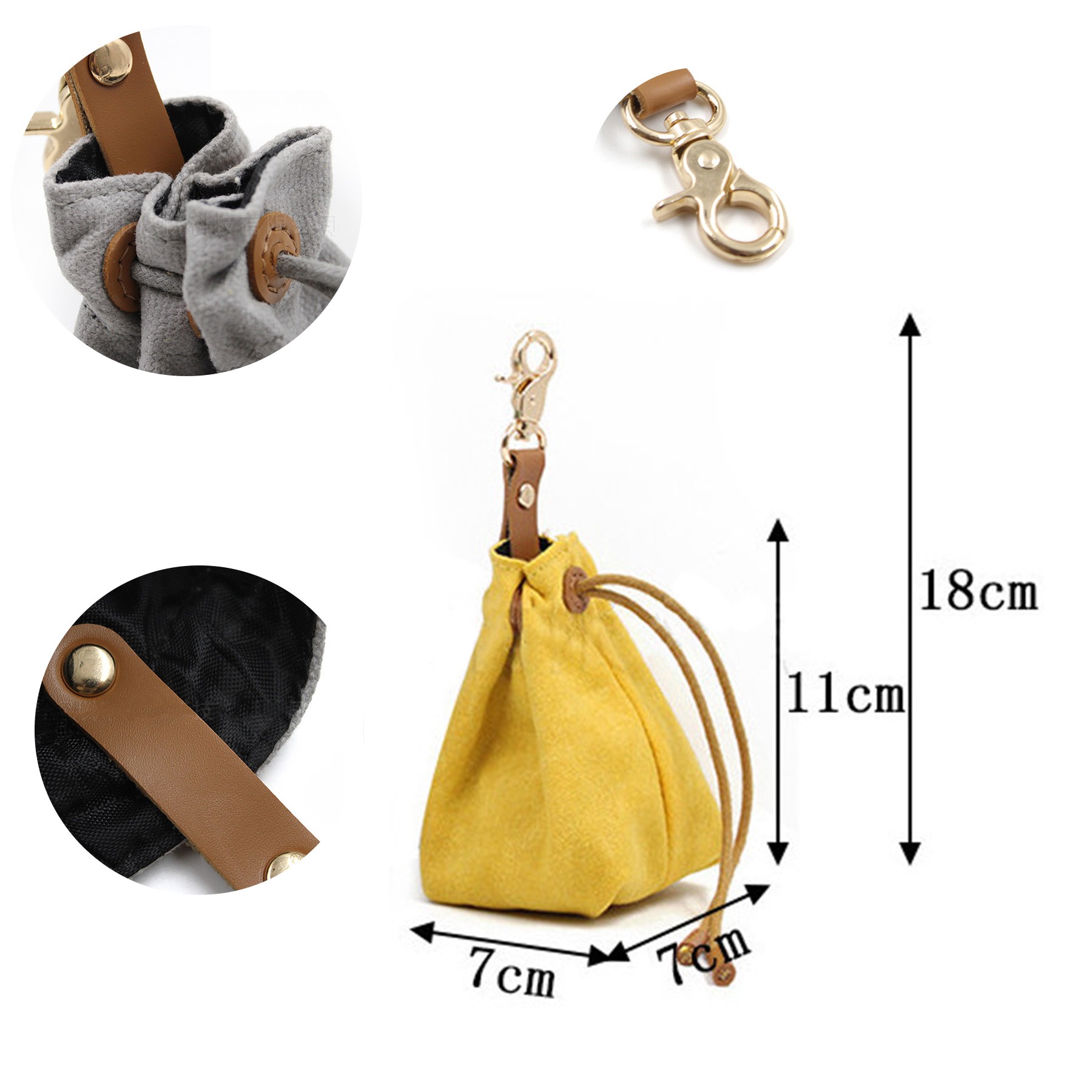 Canvas Pet Treat Bag Dog Training Pouch 2