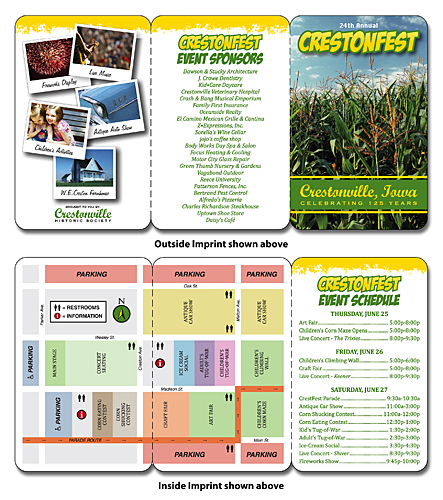 Laminated Wallet Card - 6.75x3.5 (Flat Size) Triple-Fold - 14 pt. 2