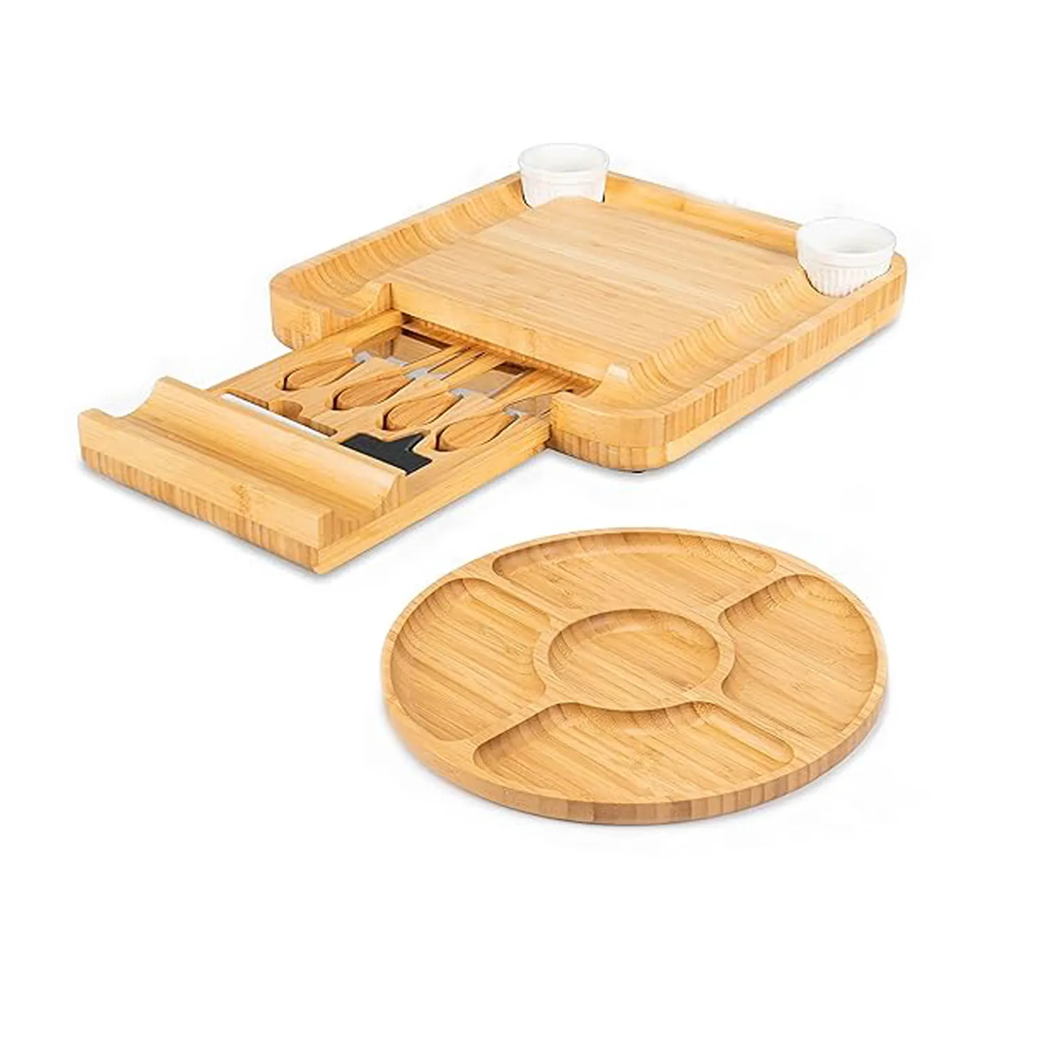 Bamboo Cheese Board Set 2