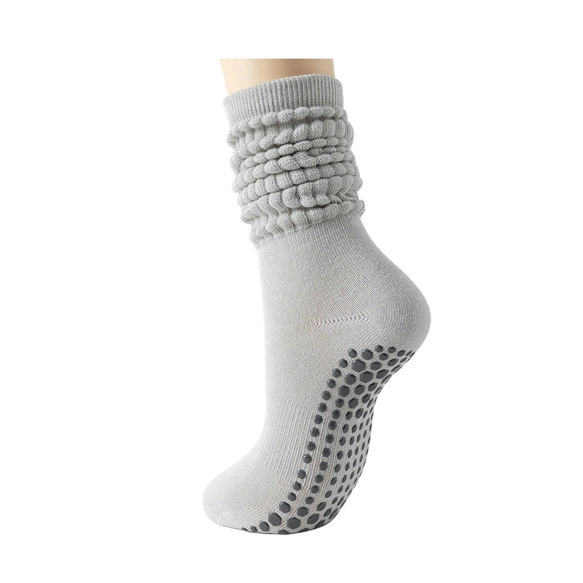 Pilates Yoga Slouch Socks With Grip 5